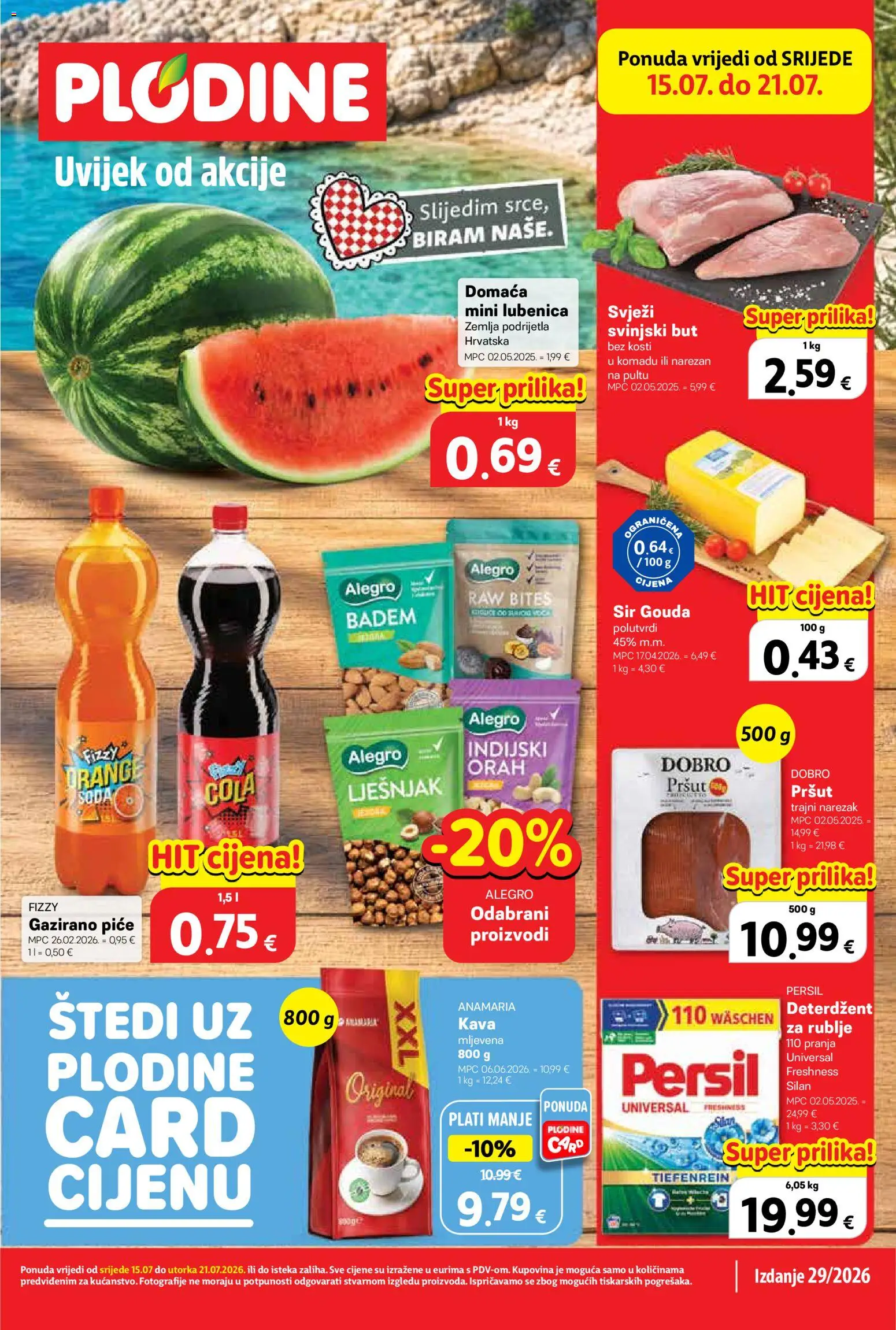 Plodine Katalog novi od 15.07.2026 > prelistaj akcije catalogue cover