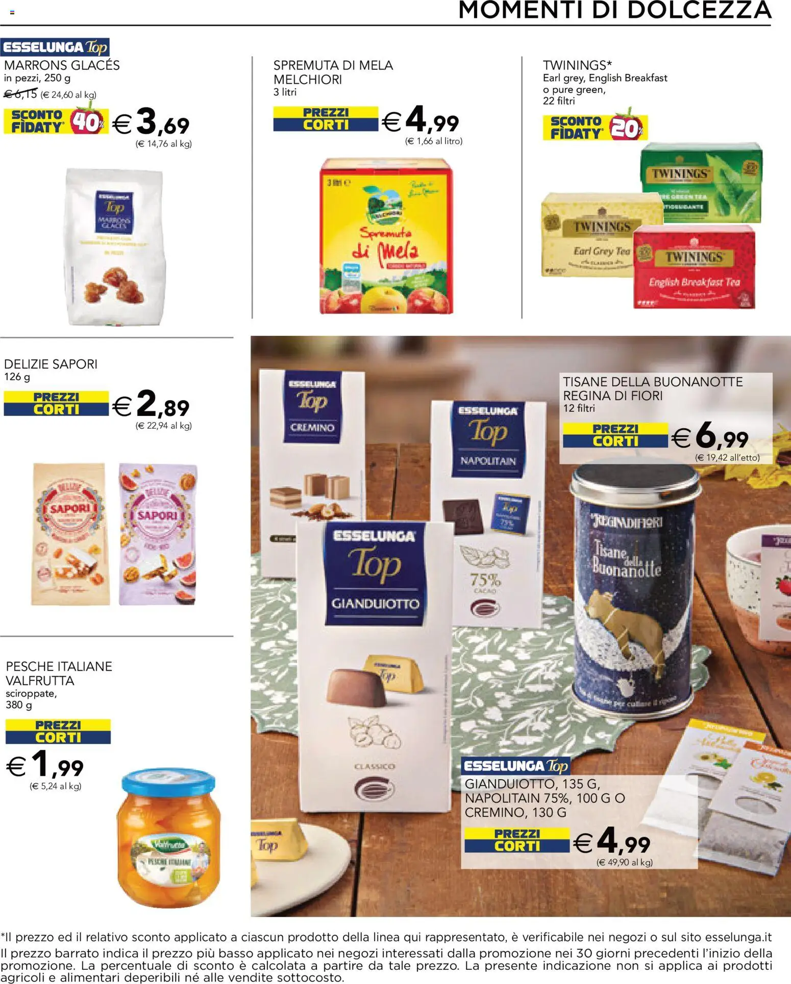 Volantino Esselunga S del 24/09/2026 | Pagina: 17 | Prodotti: Dolcezza, Basso, Fiori, Pesche