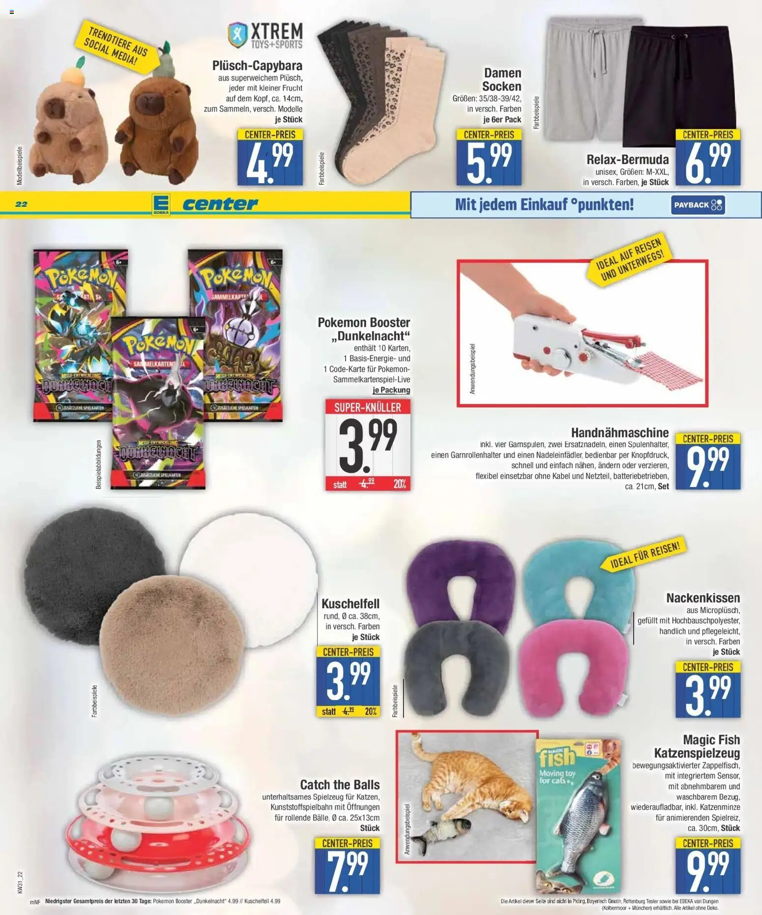 E center Prospekt Penzberg – gültig ab 27.07.2026 | Seite: 22 | Produkte: Kabel, Socken