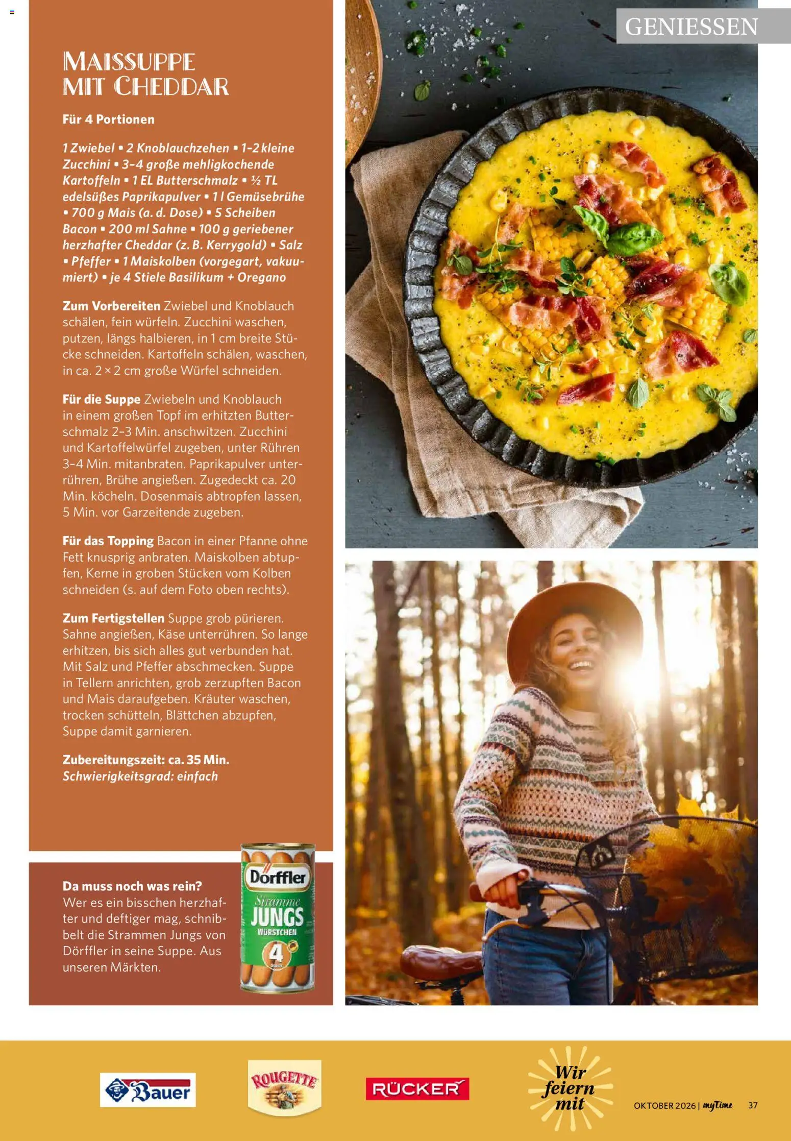 Famila Nordwest myTime Oktober 2026 – gültig ab 01.10.2026 | Seite: 37 | Produkte: Butter, Kartoffeln, Zucchini, Sahne