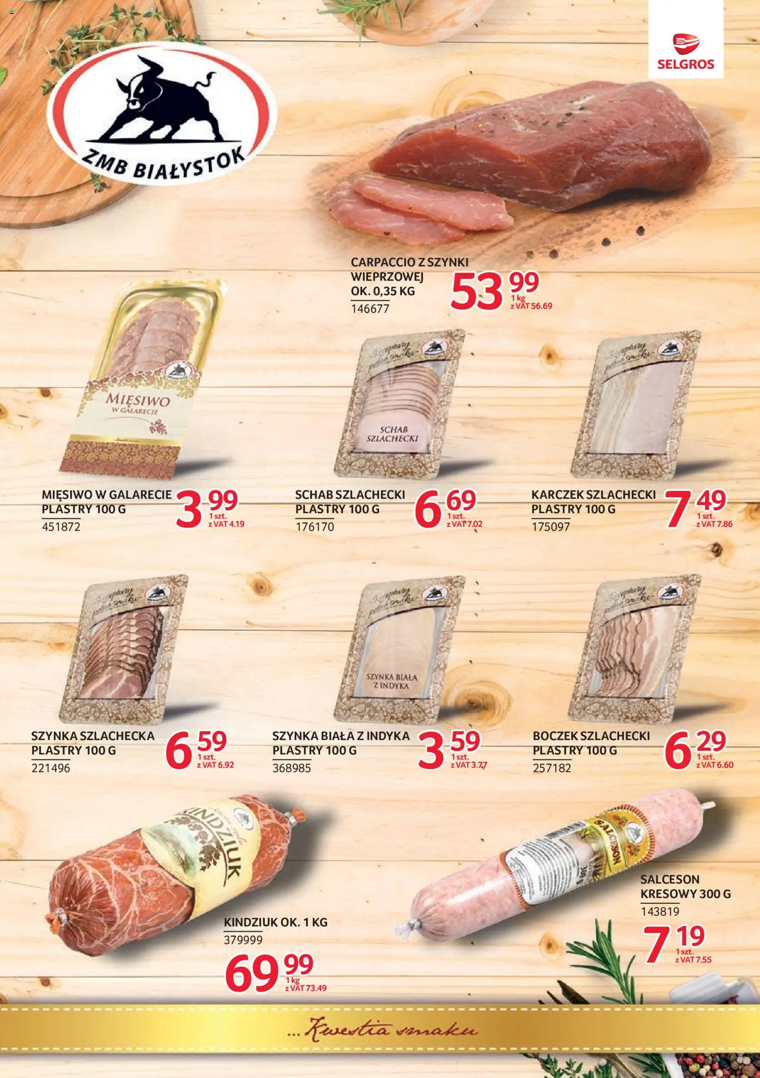 Selgros cash&carry gazetka - Markowe produkty od 27.08.2026 | Strona: 12 | Produkty: Schab, Karczek, Szynka, Boczek