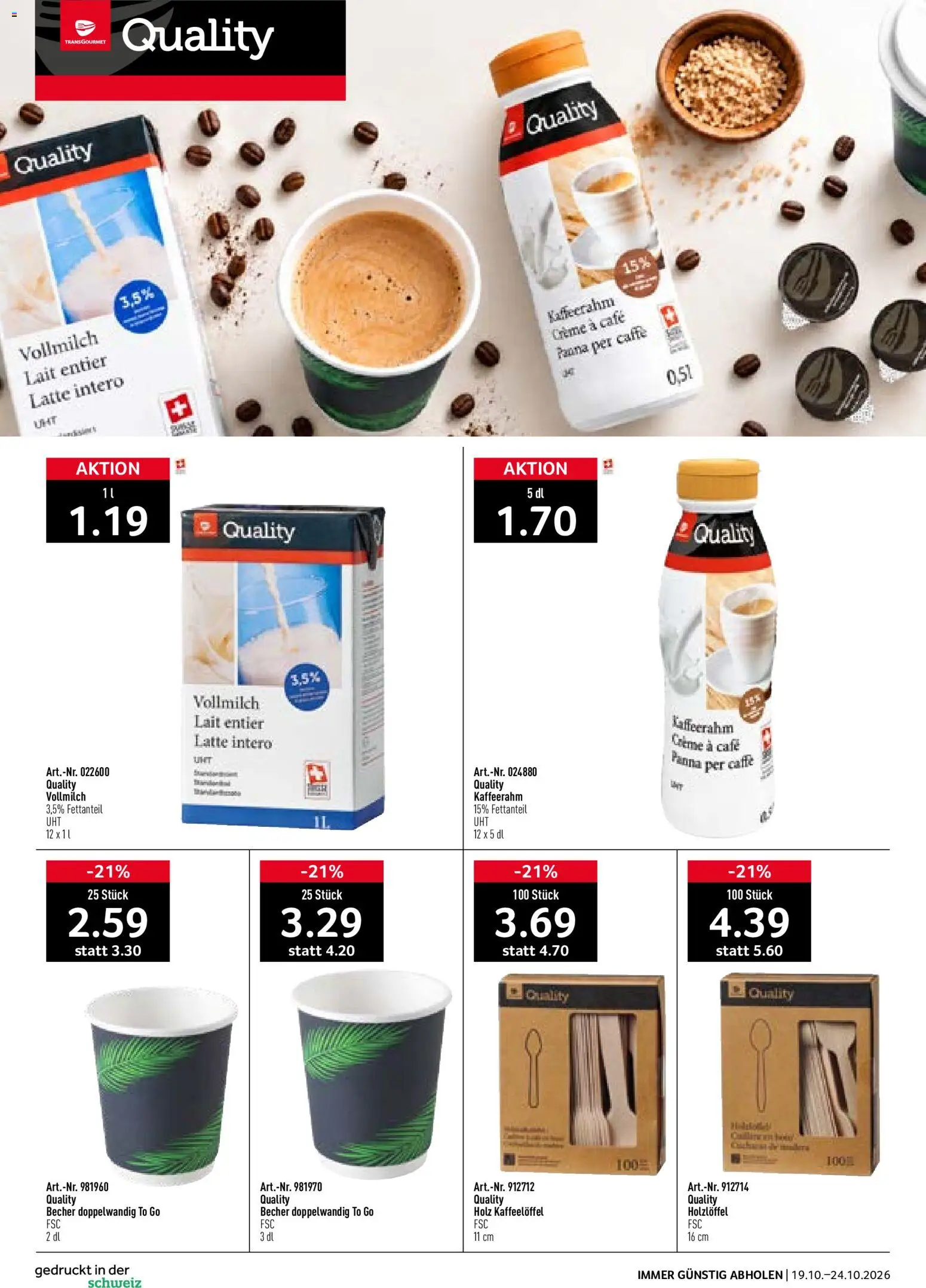 Prodega aktionen Kaffeekompetenz – gültig ab 19.10.2026 | Seite: 8 | Produkte: Creme