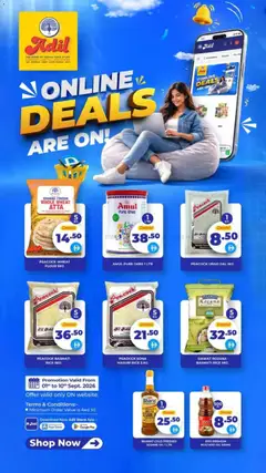 Preview of Al-Adil catalogue online deals are on valid from 1 Sep, 2026 | Page: 1 | Products: Oil, Flour, Mustard, Rice