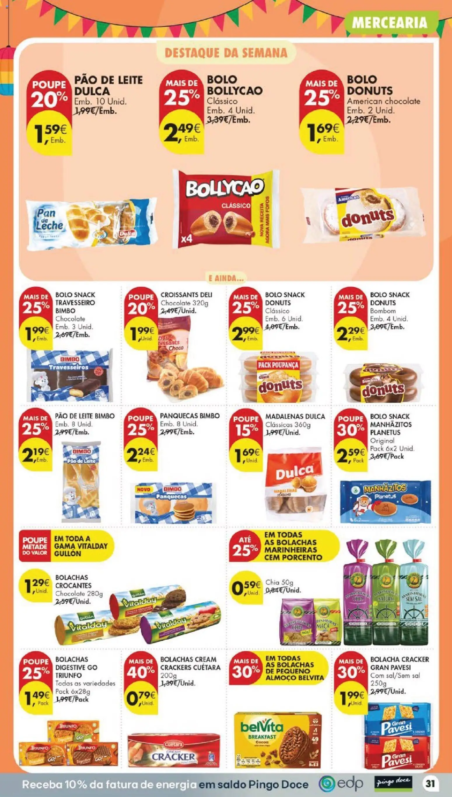 Pingo Doce folheto │ válido de 16.06.2026 | Página: 35 | Produtos: Bolo, Manhãzitos, Pão, Maça