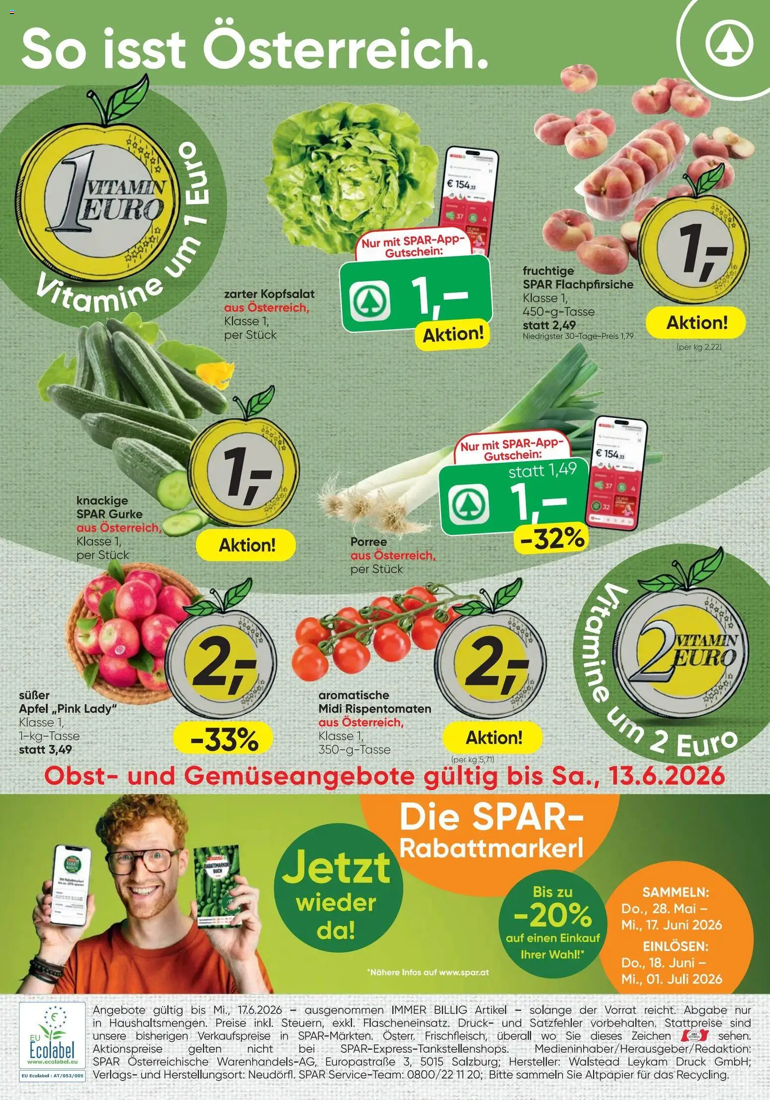 Spar - Flugblatt gültig ab 11.06.2026 | Seite: 16 | Produkte: Obst, Äpfel