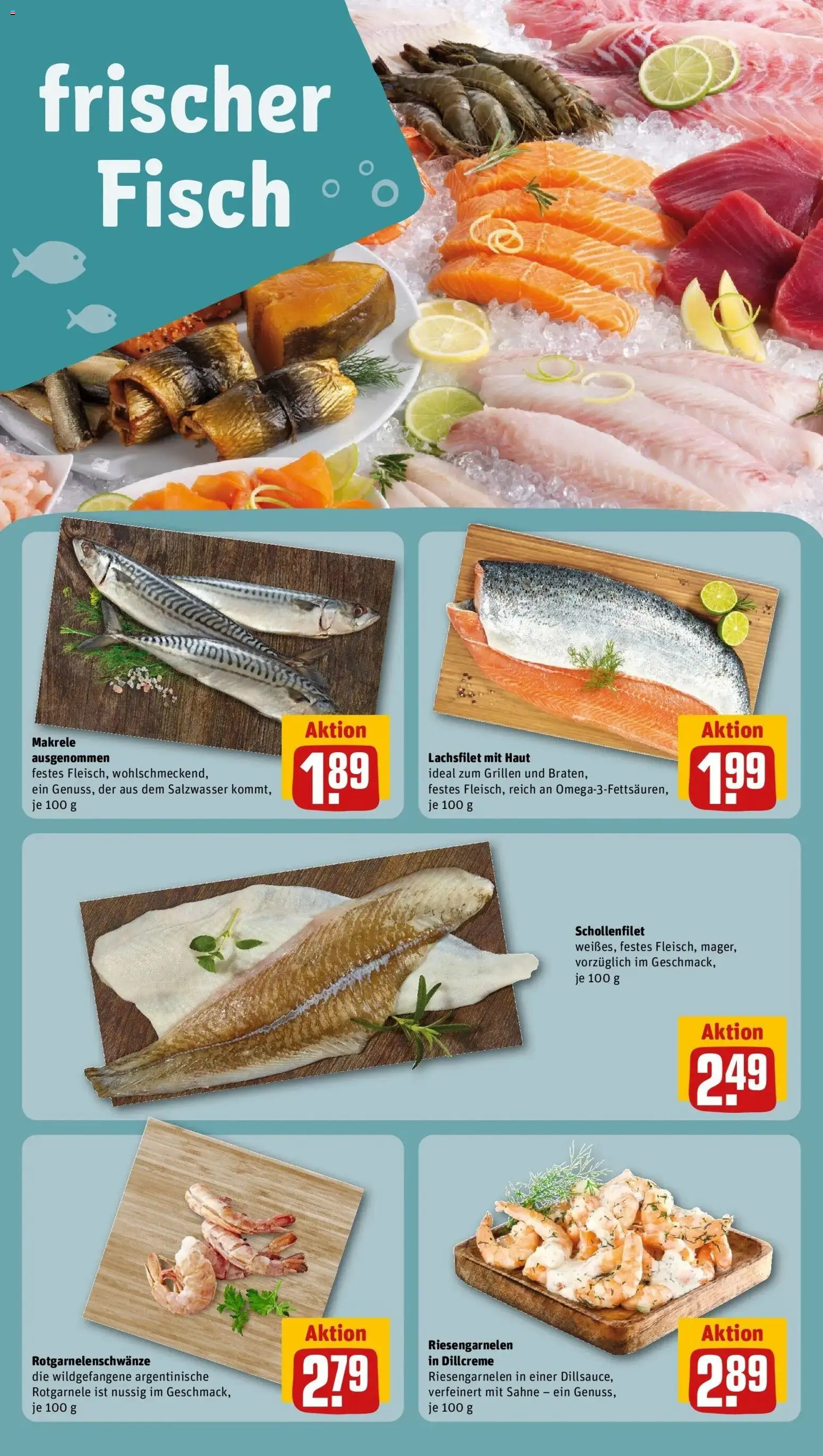 REWE Prospekt ab 03.08.2026 zum Blättern » Angebote | Seite: 30 | Produkte: Fisch, Makrele, Sahne