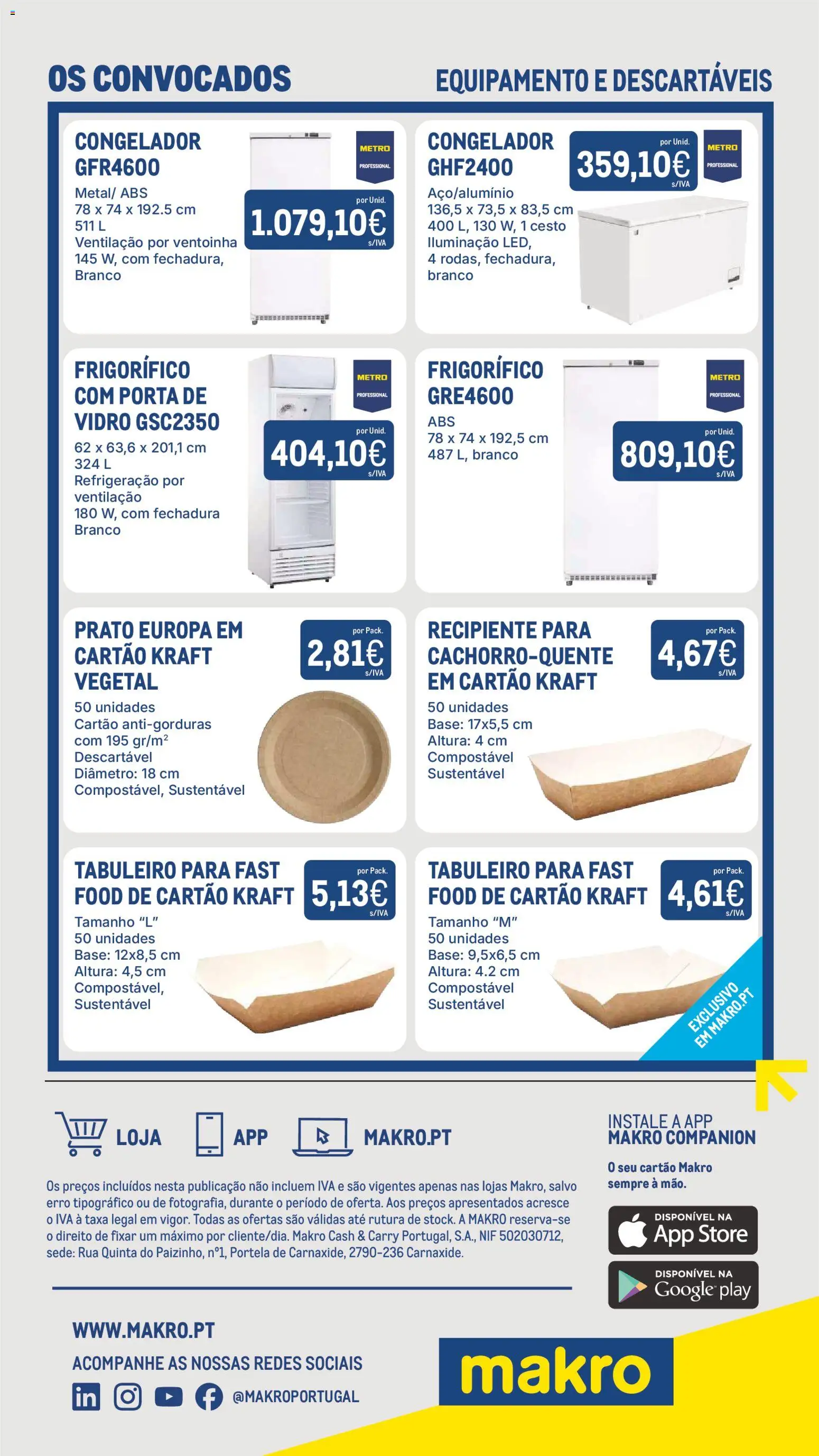 Makro Os Convocados │ válido de 26.05.2026 | Página: 32 | Produtos: Porta, Frigorífico, Congelador, Base