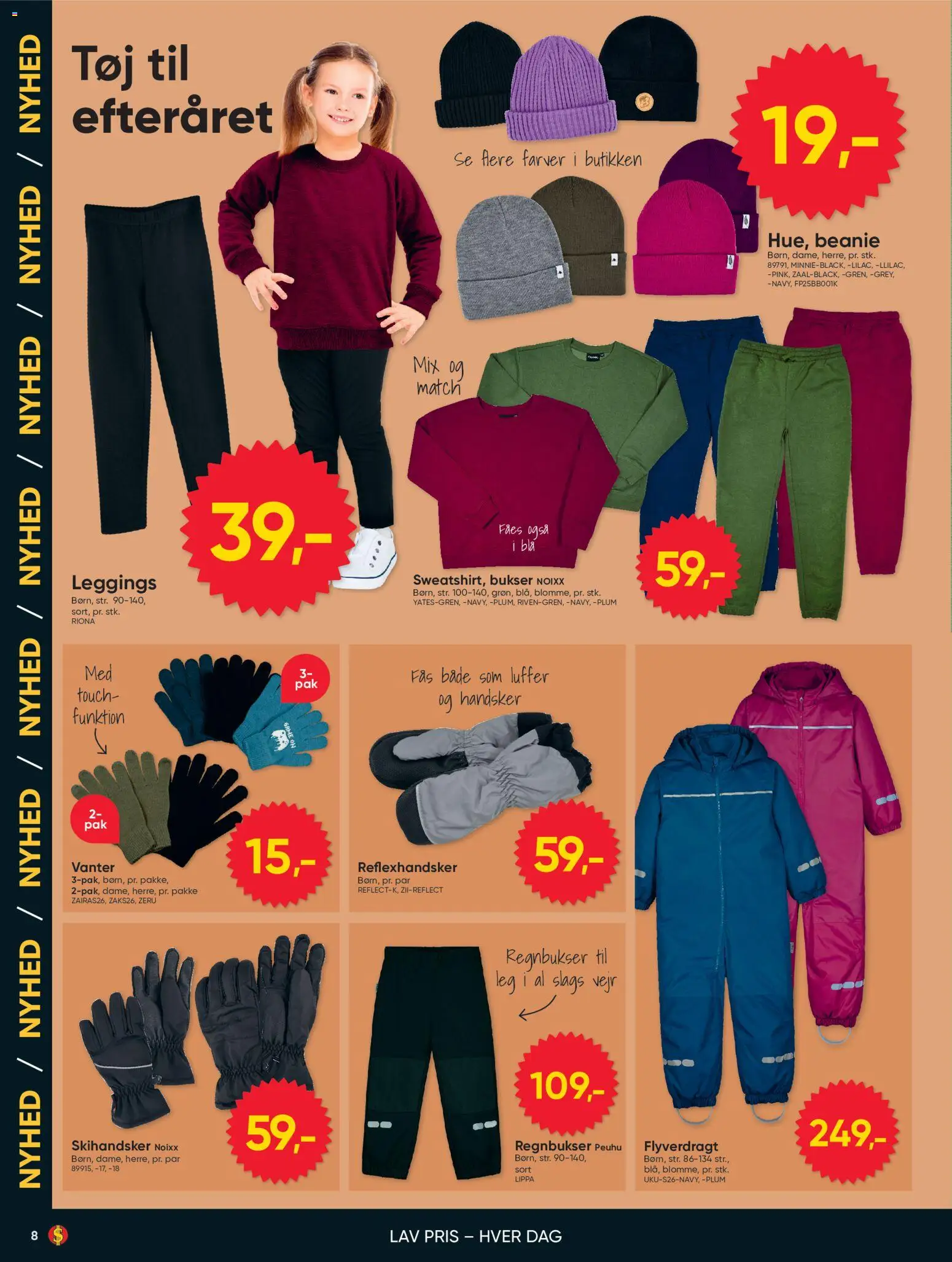 Bigdollar tilbudsavis – gyldig fra 25/09/2026 | Side: 8 | Produkter: Bukser, Leggings, Handsker, Tøj