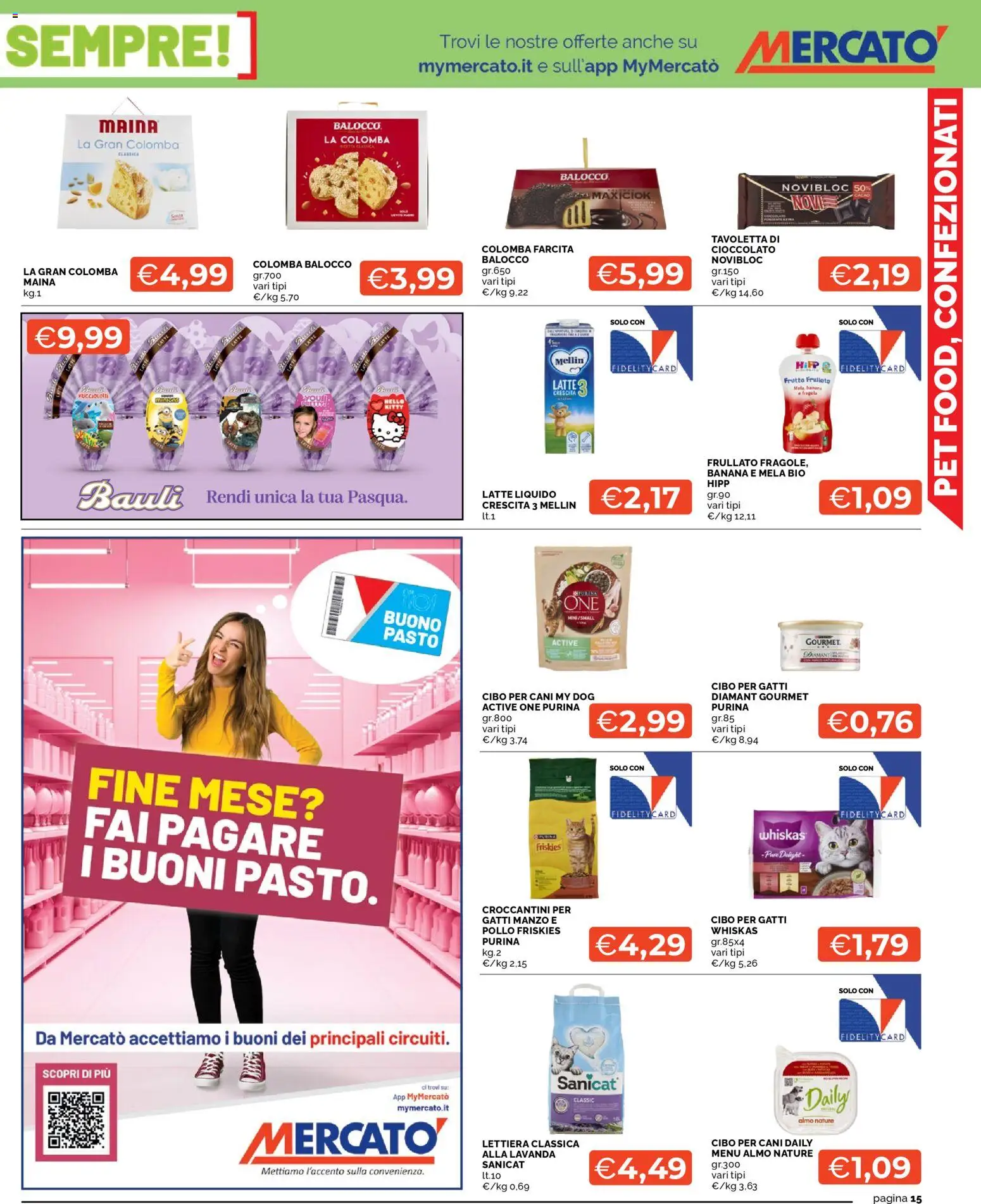 Volantino Mercatò del 09.03.2026 | Pagina: 15 | Prodotti: Cioccolato, Manzo, Frutta, Lavanda