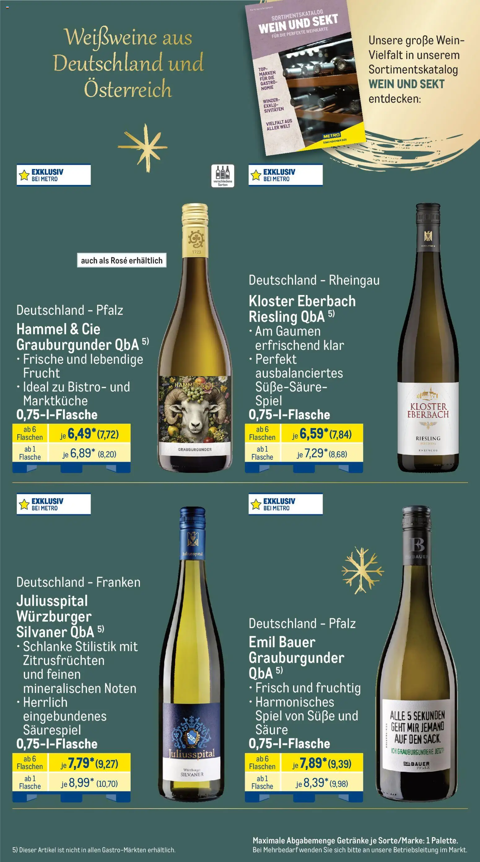 Metro Saisonkatalog Erfolgsrezept – gültig ab 01.10.2026 | Seite: 36 | Produkte: Top, Spiel, Sekt, Wein