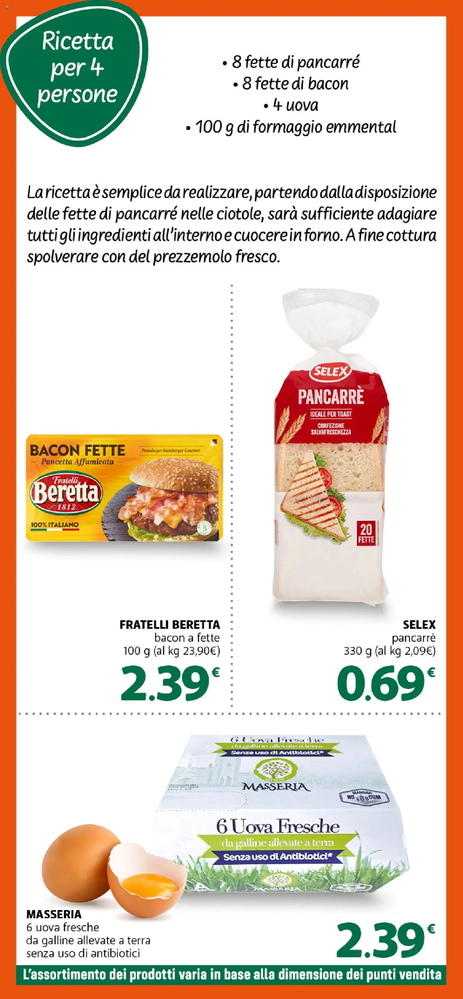 Volantino DOK del 16/10/2026 | Pagina: 7 | Prodotti: Uova, Hamburger, Emmental, Terra