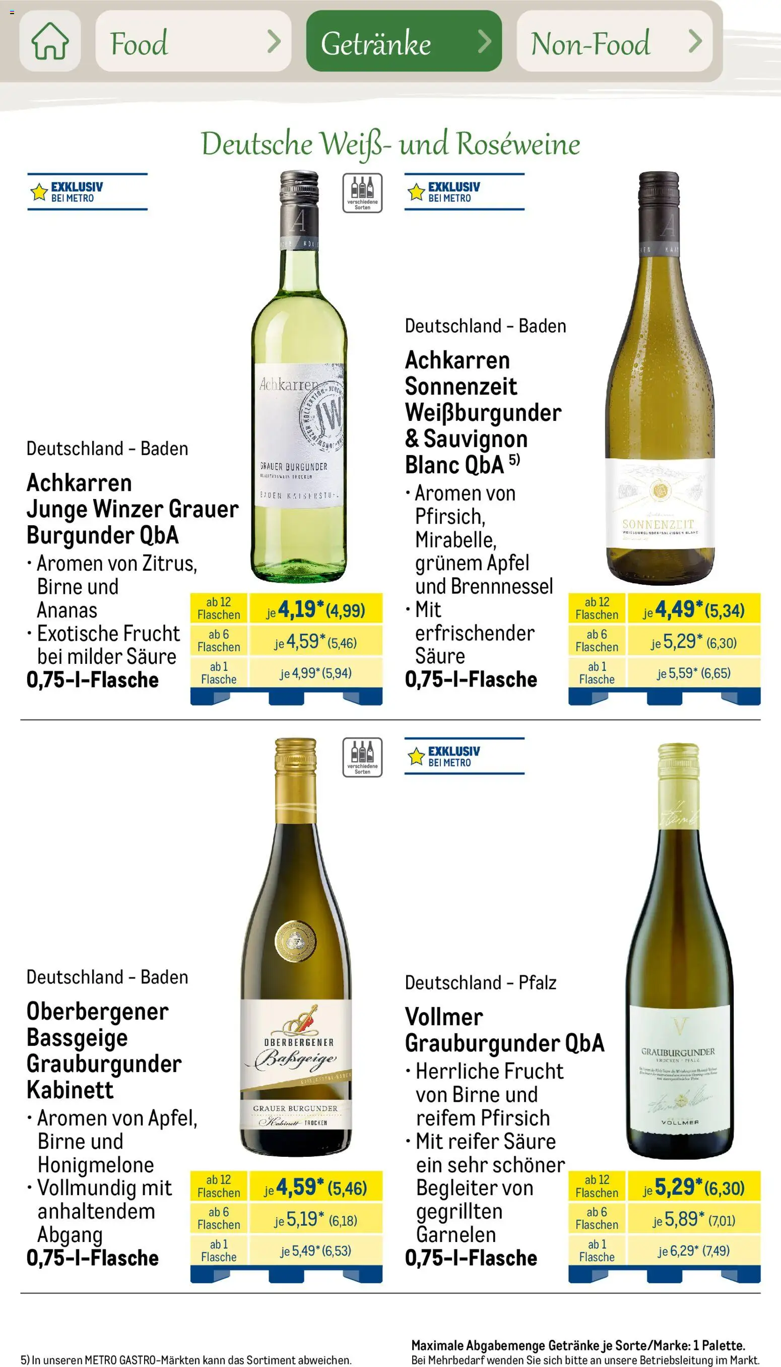 Metro Saisonkatalog Outdoor Dining – gültig ab 01.06.2026 | Seite: 45 | Produkte: Ananas, Garnelen, Honigmelone, Birne