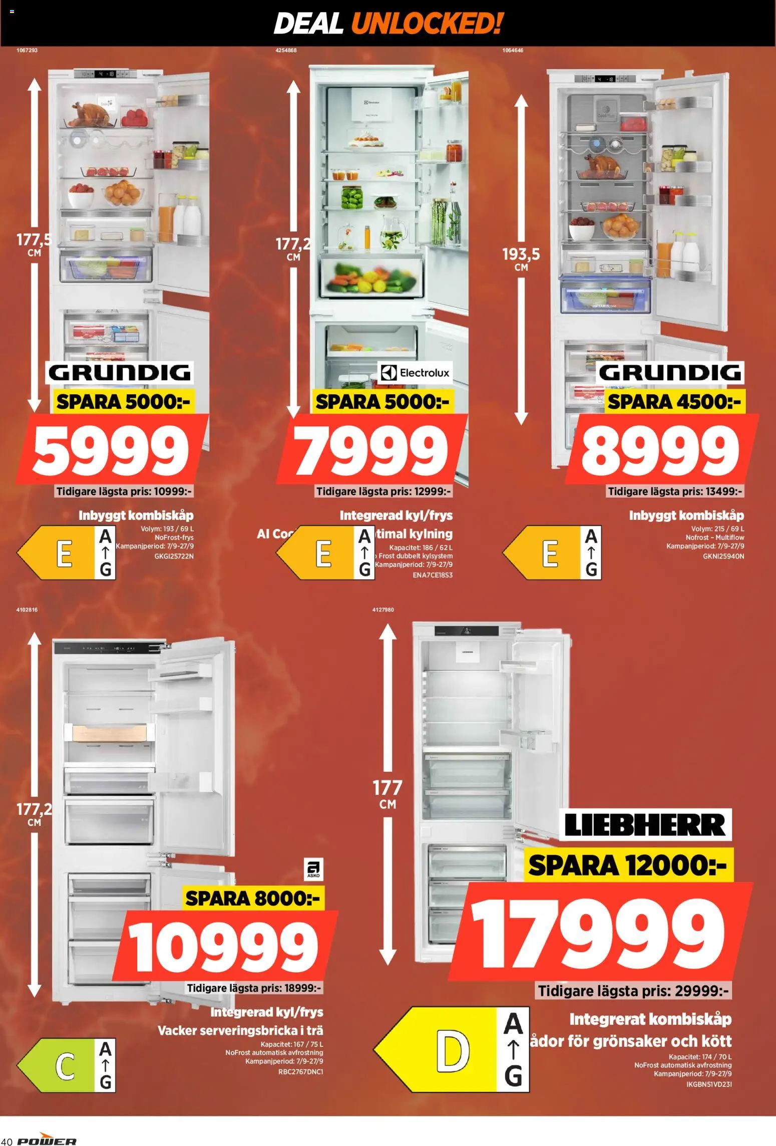 Power reklamblad aktuell från 07/09/2026 | Sida: 40 | Produkter: Kött, Grönsaker