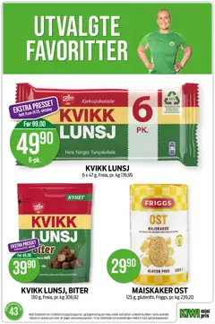 Forhåndsvisning av MAISKAKER OST, 125 g, glutenfri, Friggs, pr. kg 239,20 gyldig fra 19/10/2026 | Side: 23