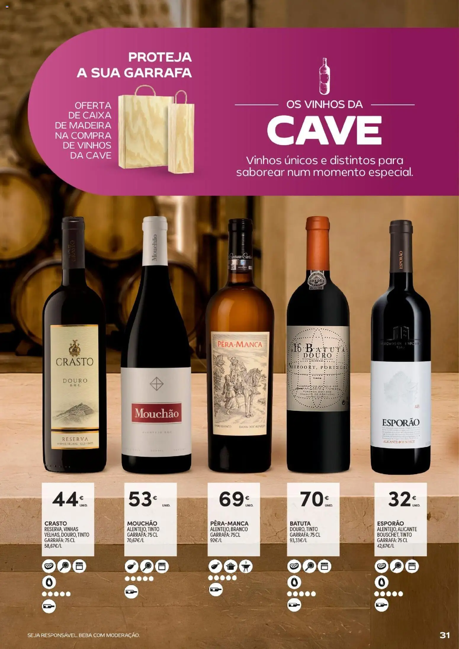 Continente Açores Vinhos, Enchidos e Queijos │ válido de 22/09/2026 | Página: 31 | Produtos: Vinho branco, Caixa, Vinho