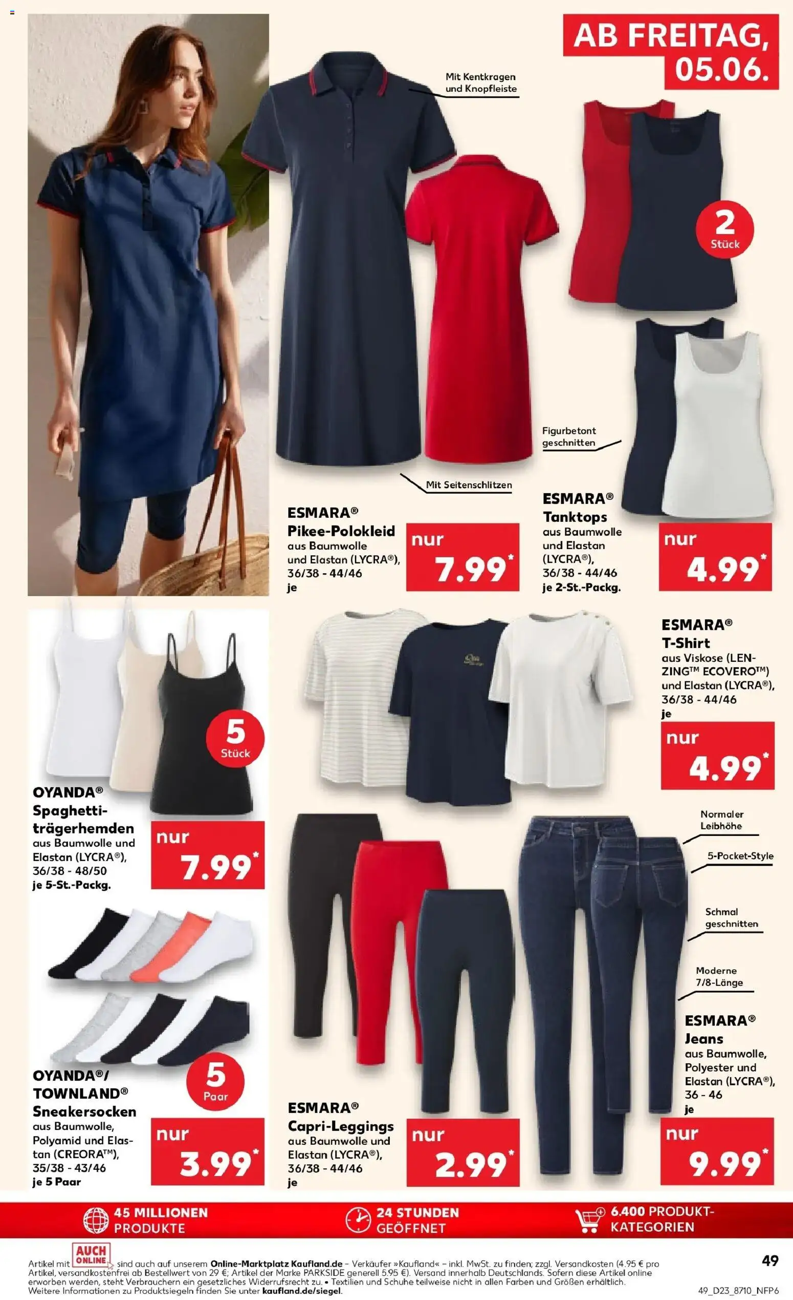 Kaufland Prospekt Burgthann – gültig ab 01.06.2026 | Seite: 56 | Produkte: T-Shirt, Leggings, Jeans
