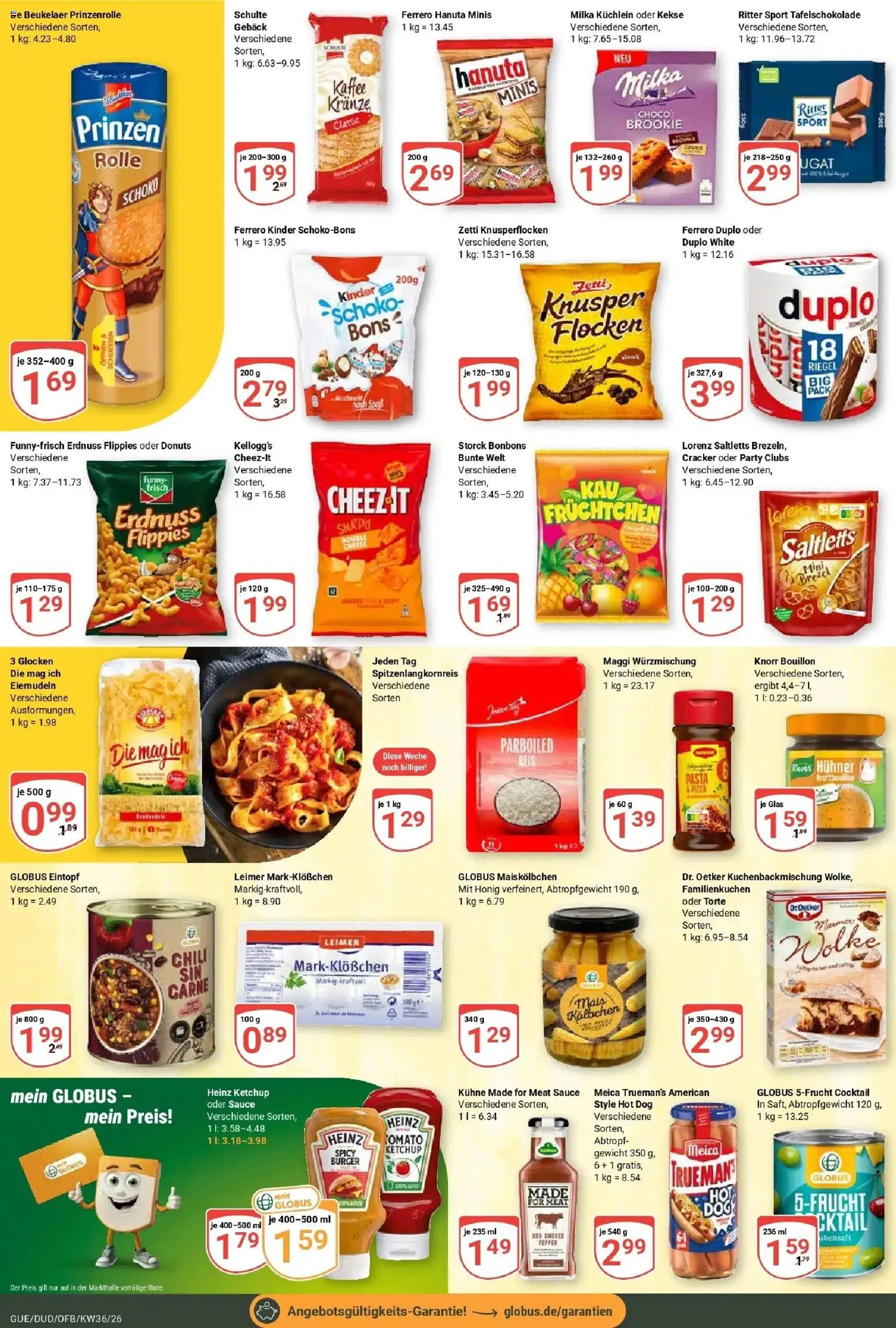 Globus Prospekt Saarbrücken-Dudweiler (ab 31.08.2026) » Angebote online | Seite: 18 | Produkte: Kaffee, Ritter sport, Donuts, Reis