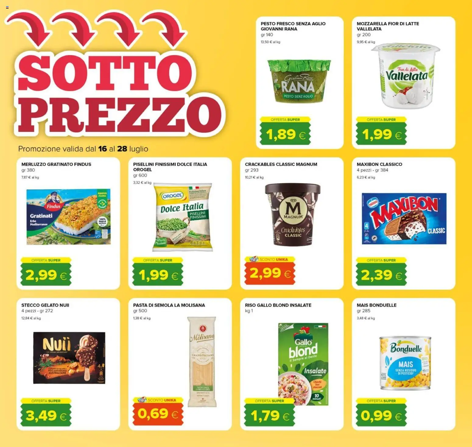 Volantino Tigre del 16/07/2026 | Pagina: 2 | Prodotti: Riso, Gelato, Mozzarella, Pasta
