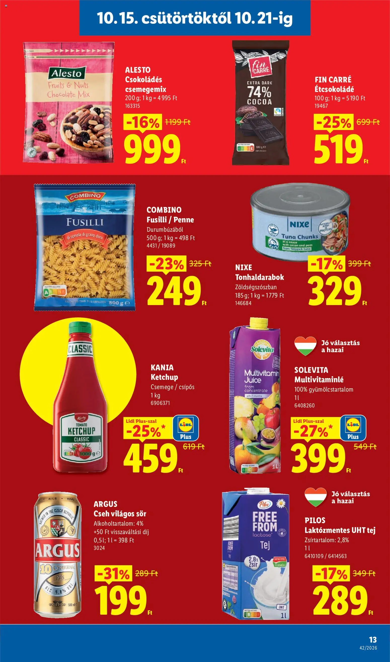 Lidl akciós ujság - amely érvényes a következő dátumtól: 2026.10.15. | Oldal: 13