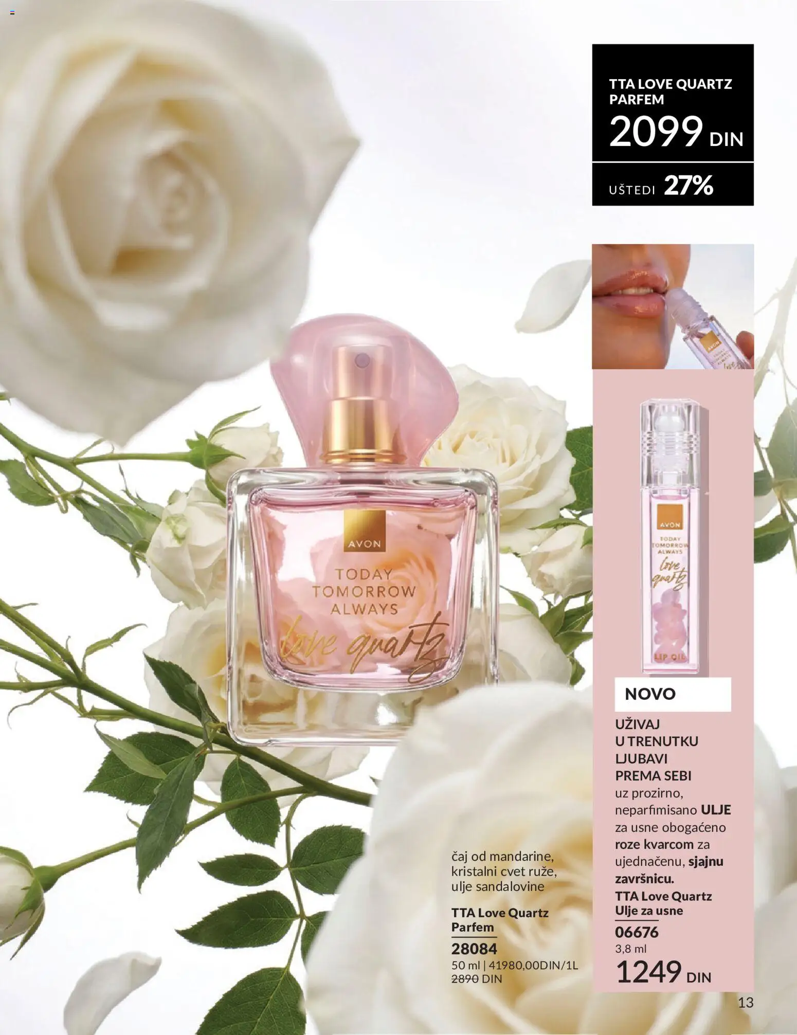 AVON katalog - važi od 01.08.2026 | Strana: 13 | Proizvode: Parfem, Ulje, Čaj