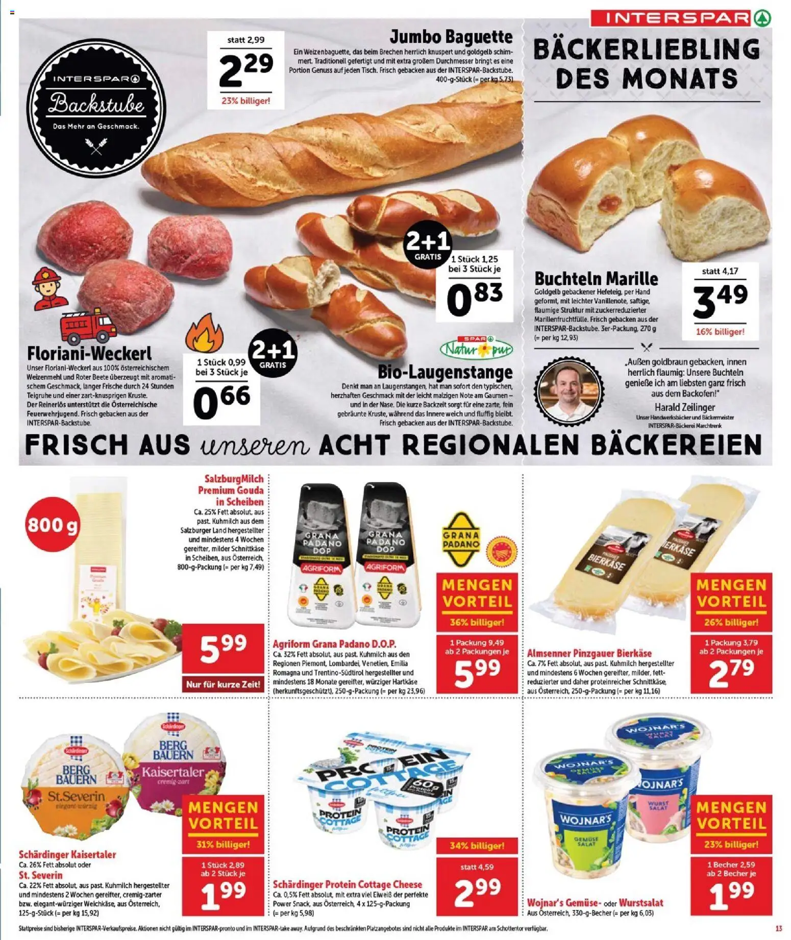Interspar Flugblatt - Burgenland Nord gültig ab 21.05.2026 | Seite: 14 | Produkte: Salat, Gemüse, Jääkaappipakastin