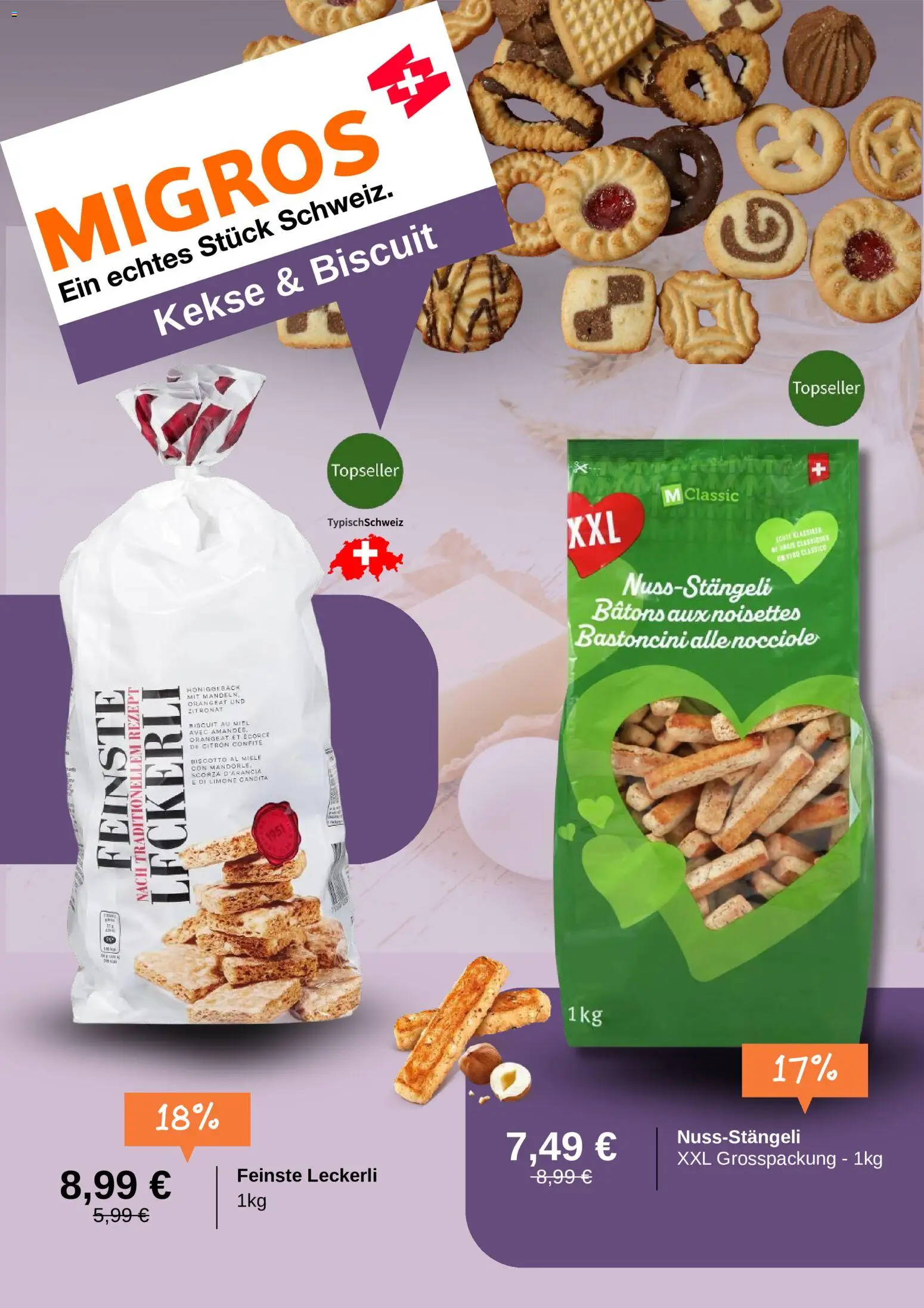 Migros Prospekt 	 – gültig ab 05.05.2026 | Seite: 3 | Produkte: Miele, Mandeln, Kekse