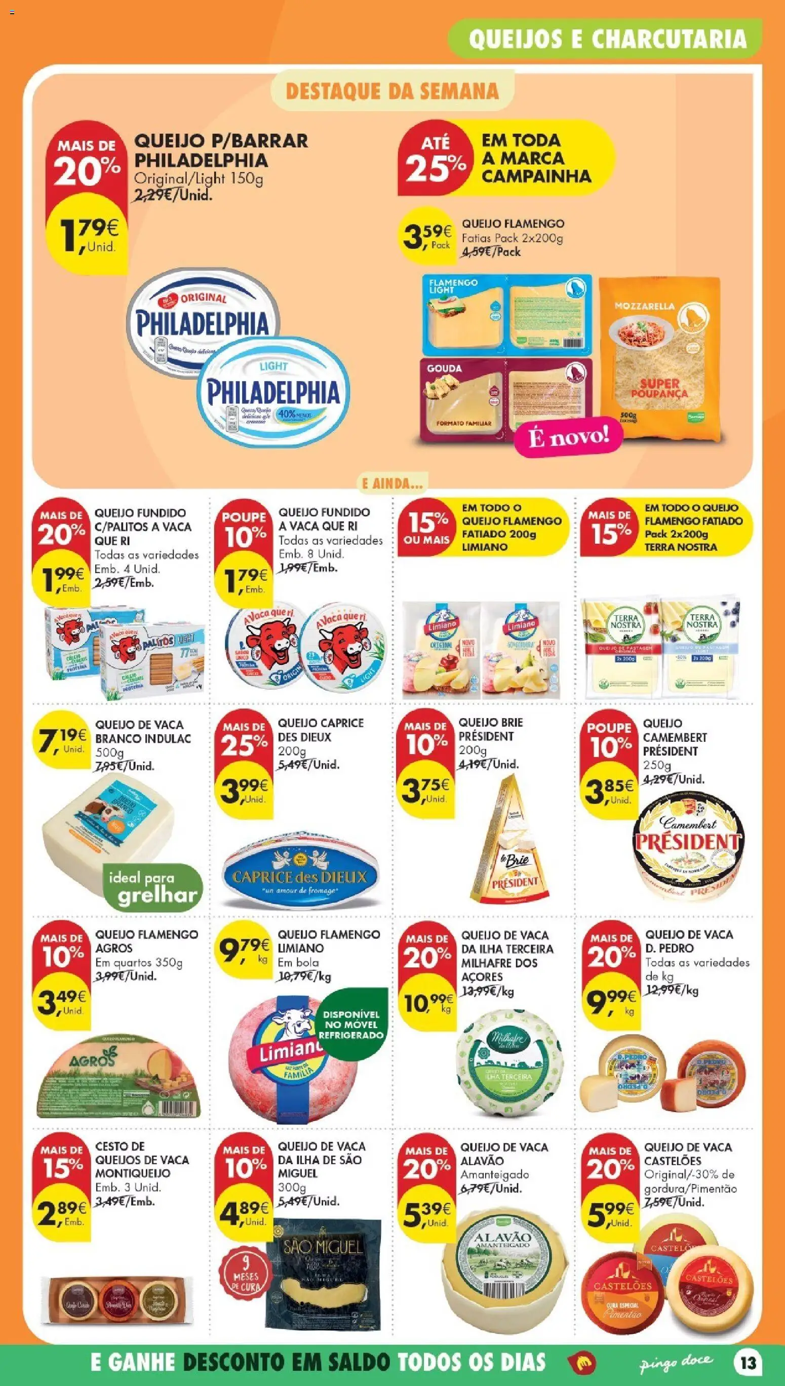 Pingo Doce Poupe Esta Semana Madeira │ válido de 30/06/2026 | Página: 13 | Produtos: Campainha, Queijo, Pá