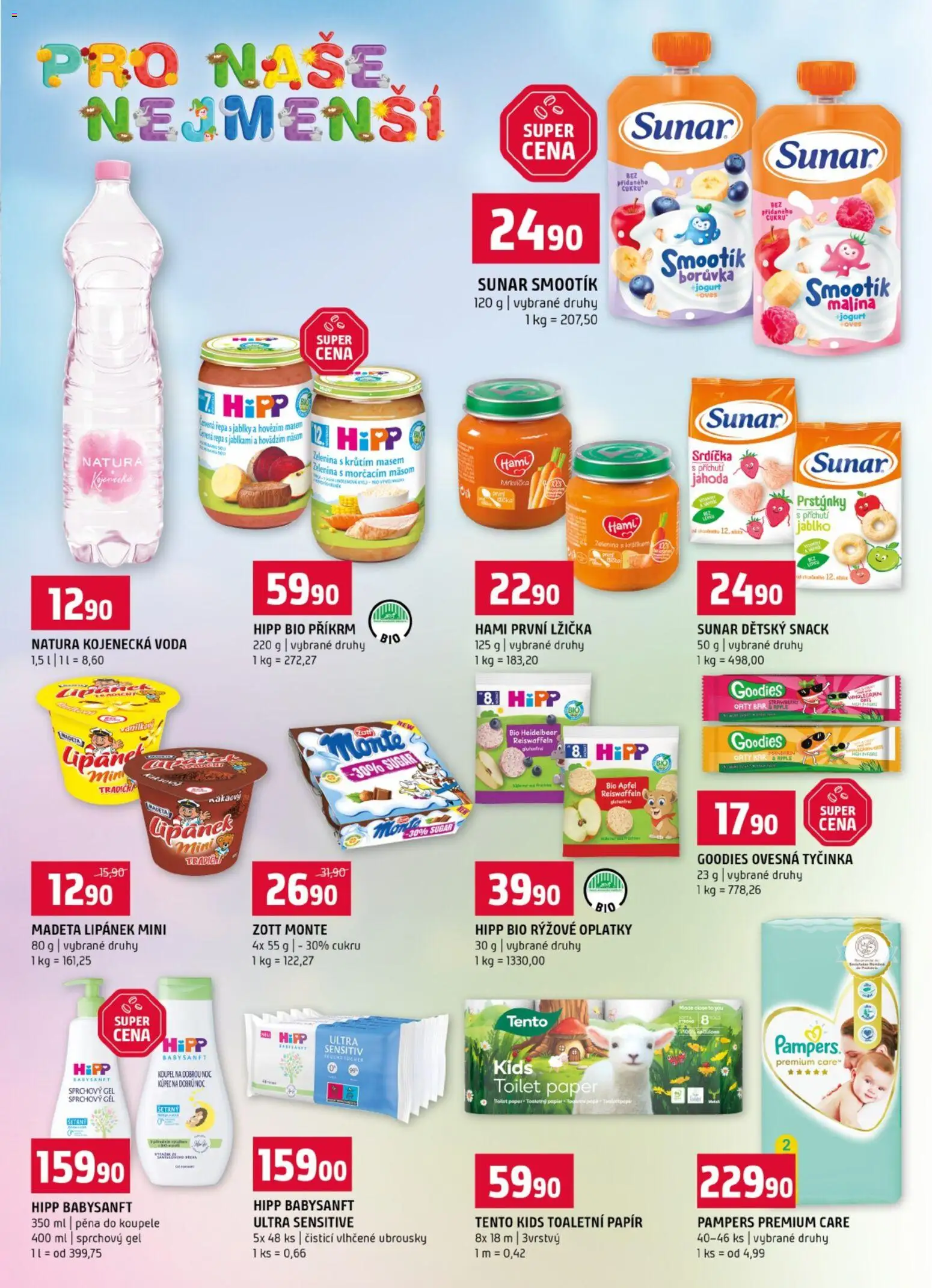 Terno leták od 22.07.2026 | Strana: 19 | Produkty: Pěna do koupele, Kojenecká voda, Lipánek, Oplatky