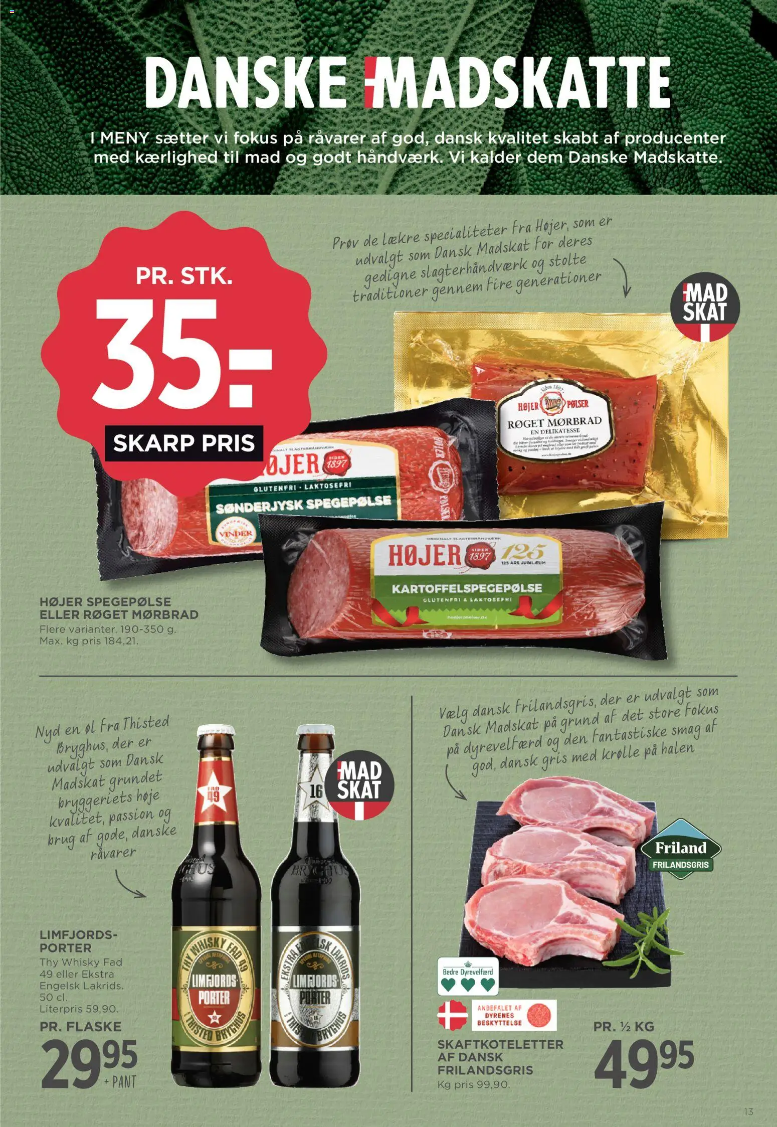 Meny tilbudsavis – gyldig fra 21/08/2026 | Side: 19 | Produkter: Øl, Whisky, Spegepølse, Specialiteter