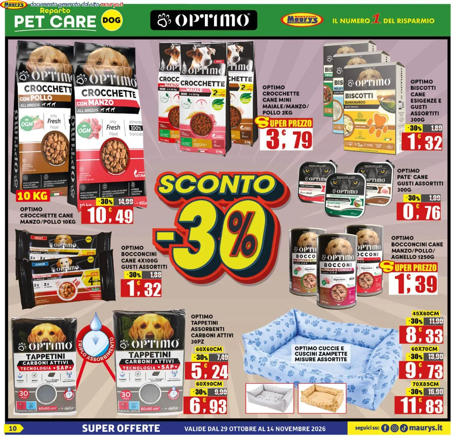 Volantino Maury's del 29/10/2026 | Pagina: 10