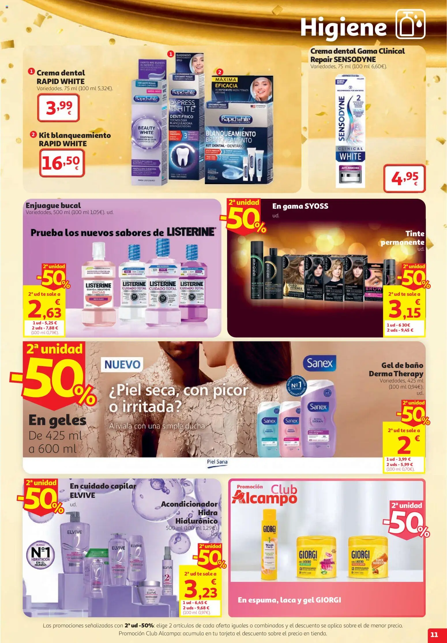 Alcampo folleto Vilanova I La Geltrú │ válido desde el 22/10/2026 | Página: 11 | Productos: Tinte, Enjuague bucal, Crema, Baño