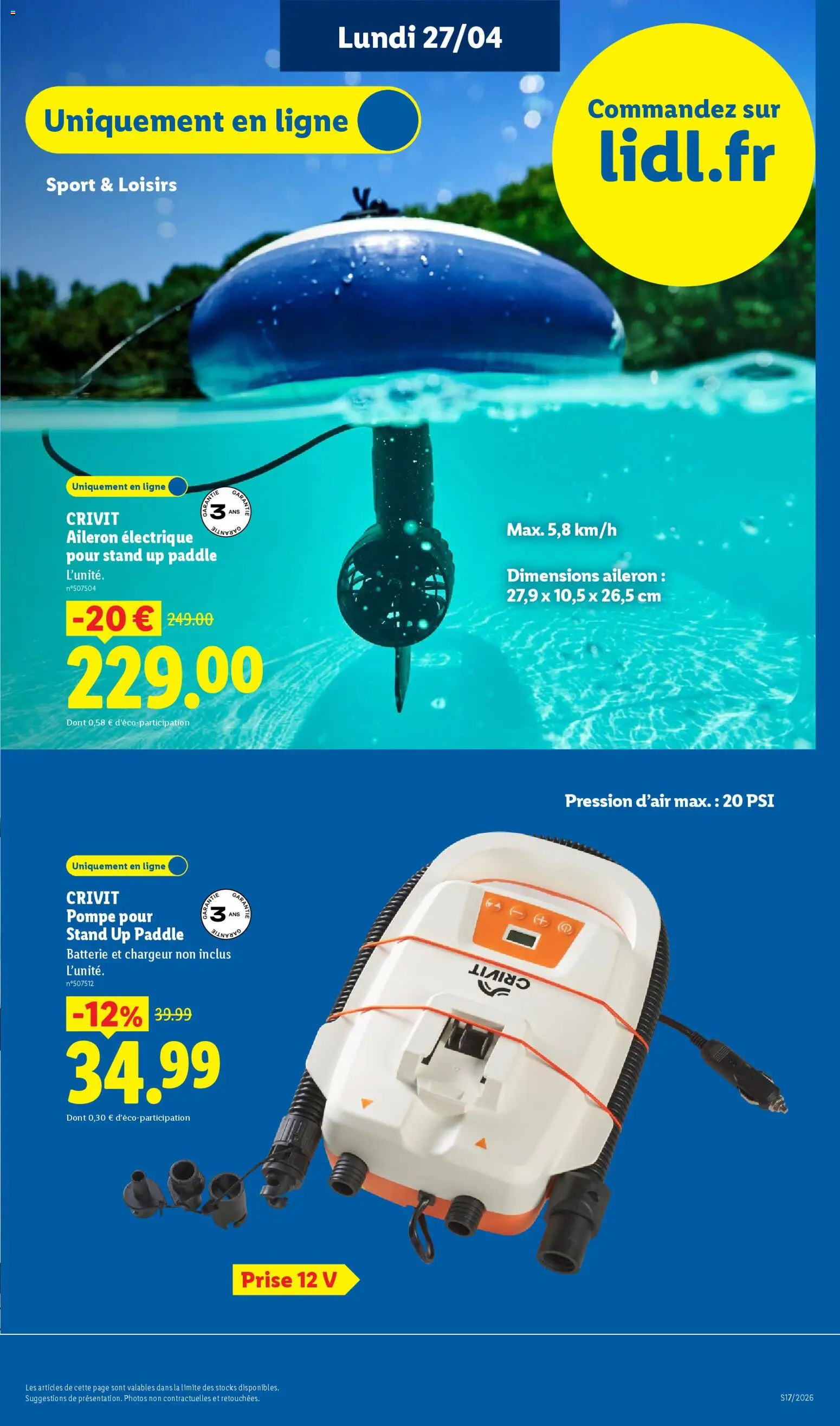 {H1} | Page: 9 | Produits: Prise, Batterie, Paddle