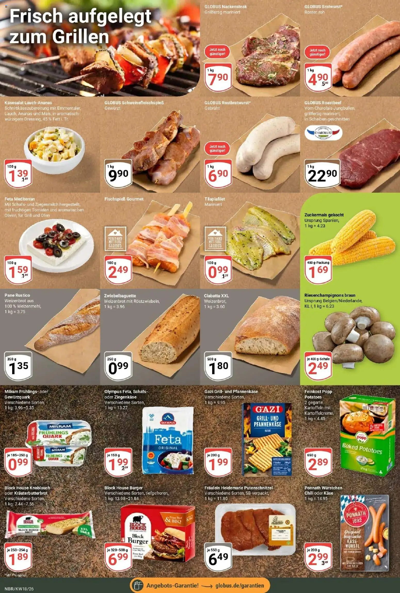 Globus Prospekt Neubrandenburg	 – gültig ab 27.04.2026 | Seite: 11 | Produkte: Ziegenkäse, Tomaten, Kartoffeln, Brot