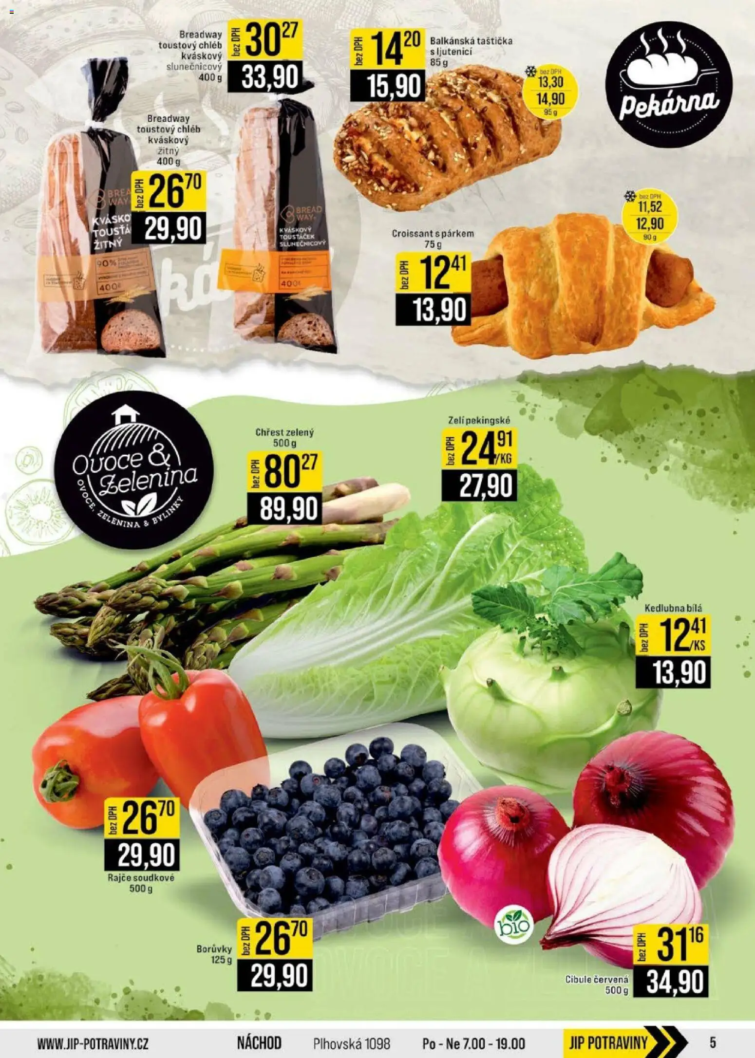 Jip leták - Cash & Carry od 20.05.2026 | Strana: 5 | Produkty: Zelenina, Croissant, Potraviny, Chřest