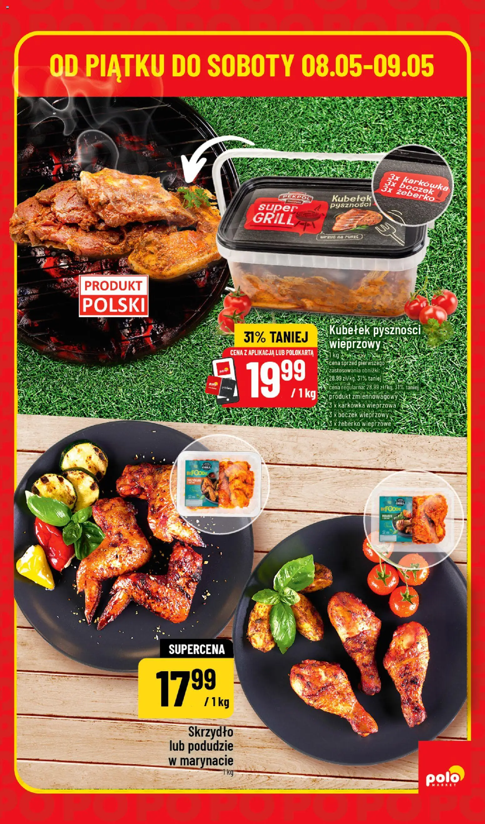 POLOmarket gazetka - Super Hity od 08.05.2026 | Strona: 3 | Produkty: Karkówka, Karkówka wieprzowa, Grill, Boczek