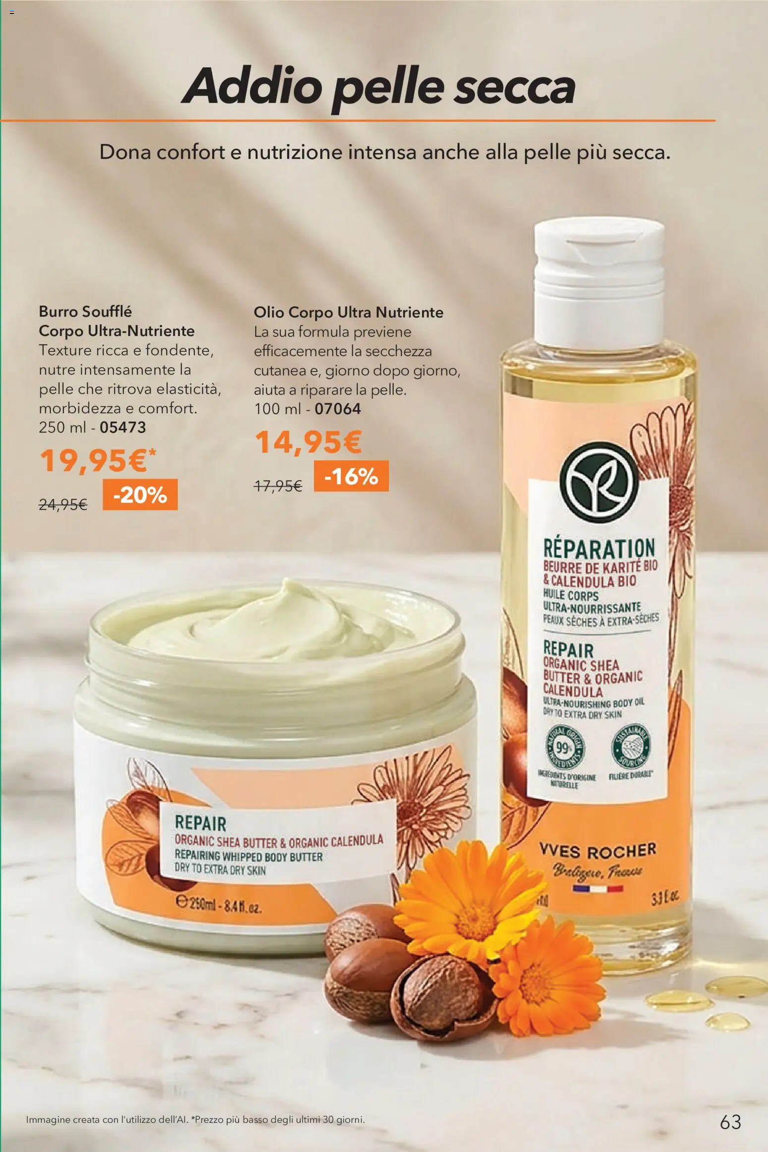 Volantino Yves Rocher del 04.06.2026 | Pagina: 63 | Prodotti: Olio corpo, Olio, Burro