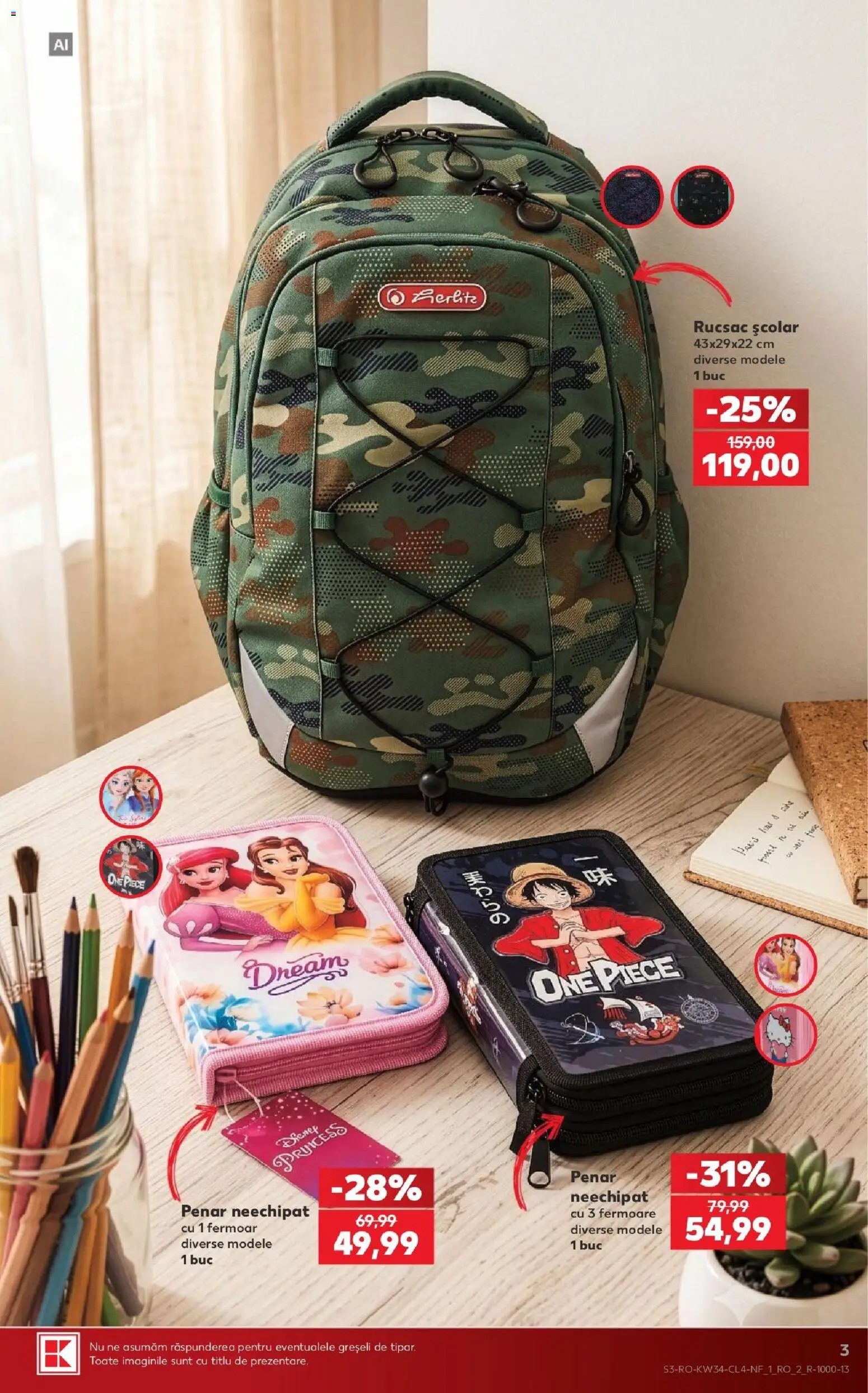 Noul catalog Kaufland – valabil de la 19.08.2026 | Pagină: 3 | Produse: Rucsac