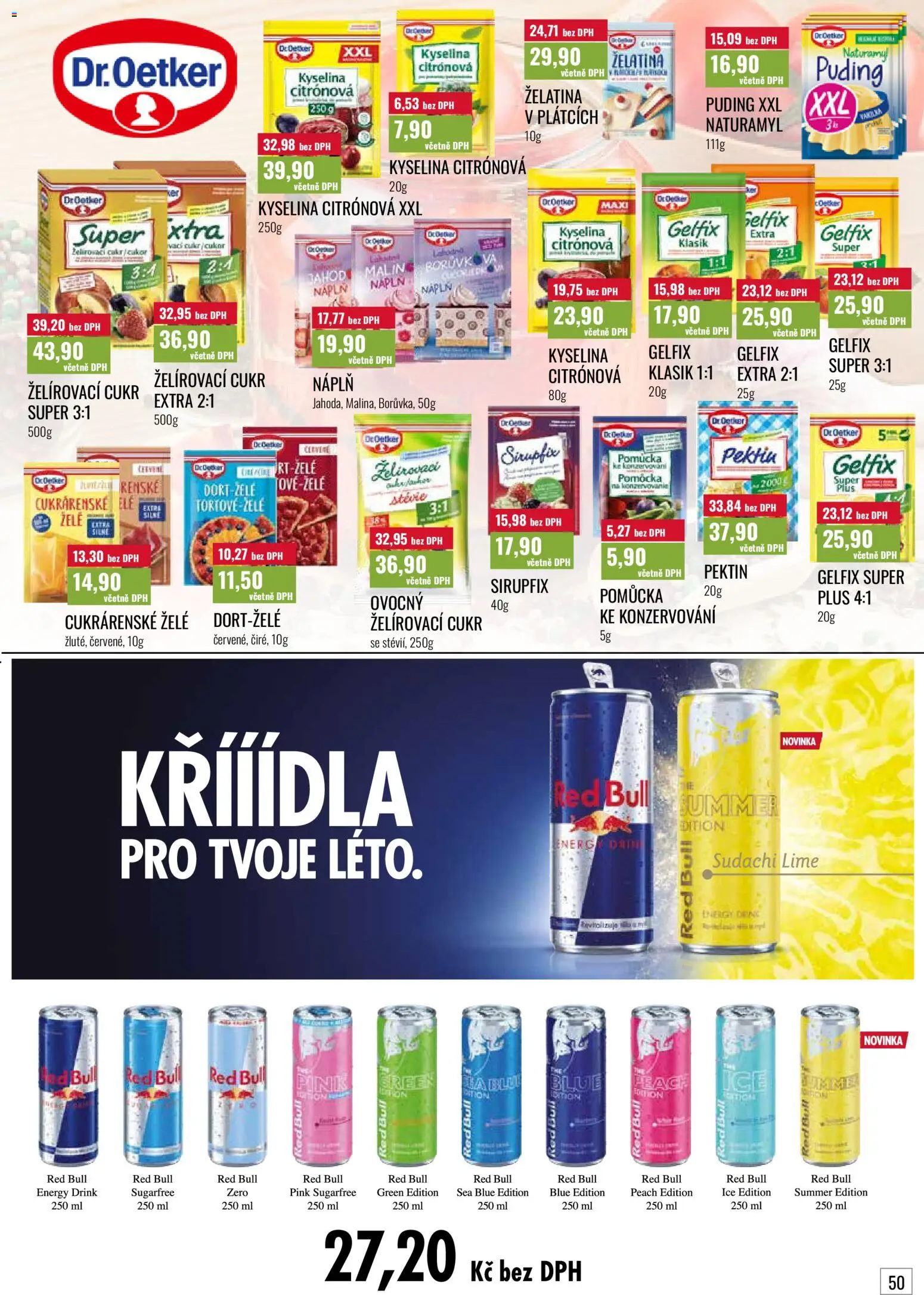 Ratio leták od 01.07.2026 | Strana: 51 | Produkty: Kyselina citronová, Gelfix, Stévie, Energy drink
