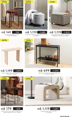 Forhåndsvisning av Skeidar outlet gyldig fra 19.05.2026 | Side: 9 | Produkter: Konsollbord
