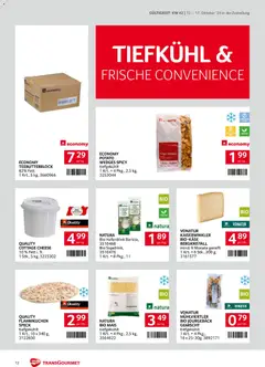 Transgourmet Flugblatt ab 11.10.2026 gültig | Seite: 12 | Produkte: Mais, Speck