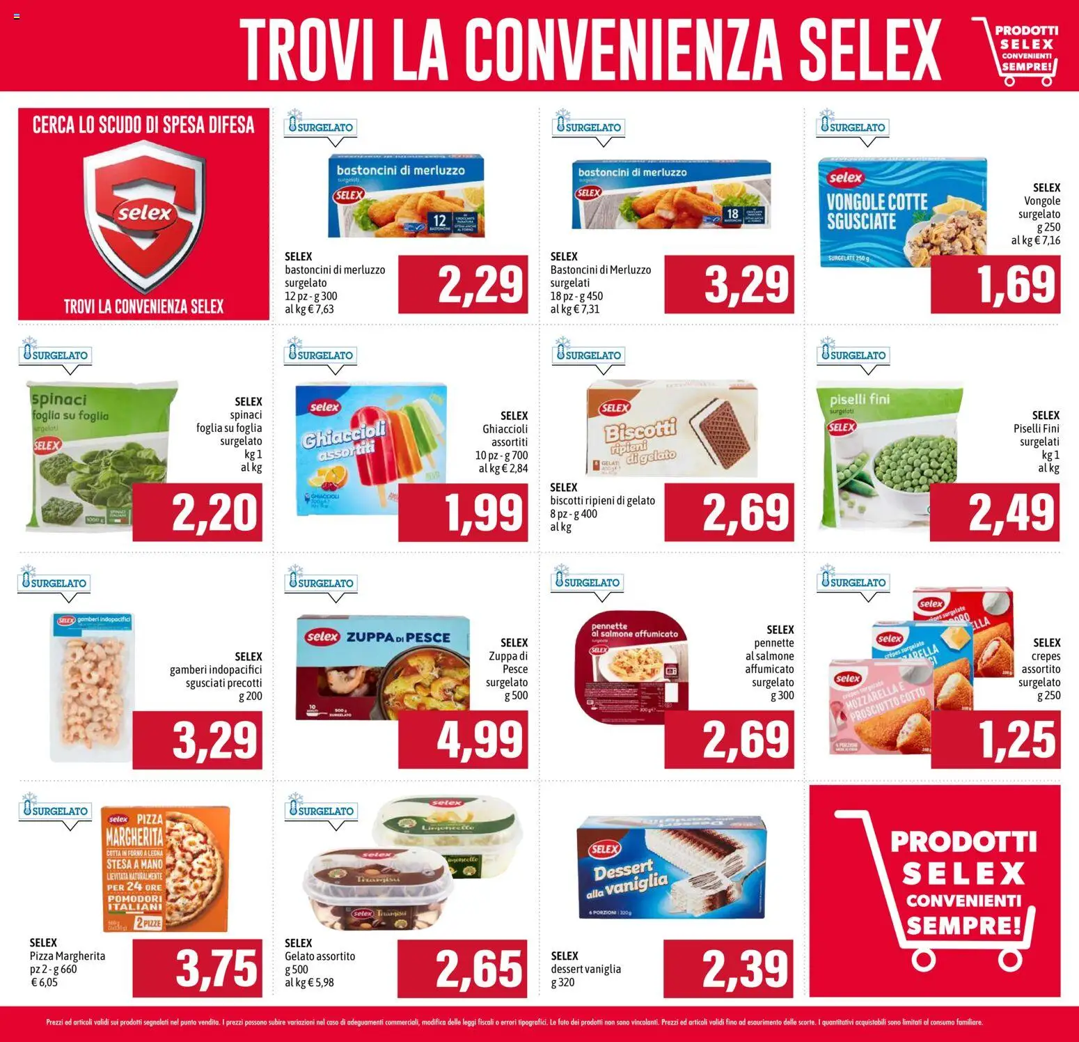 Volantino EMI del 04.06.2026 | Pagina: 3 | Prodotti: Vongole, Spinaci, Pennette, Forno