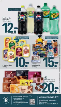 Rema 1000 - Tilbudsavis Uge 40 gyldig fra 27/09/2026 | Side: 20 | Produkter: Salami, Kalkun, Isvafler, Rugbrød