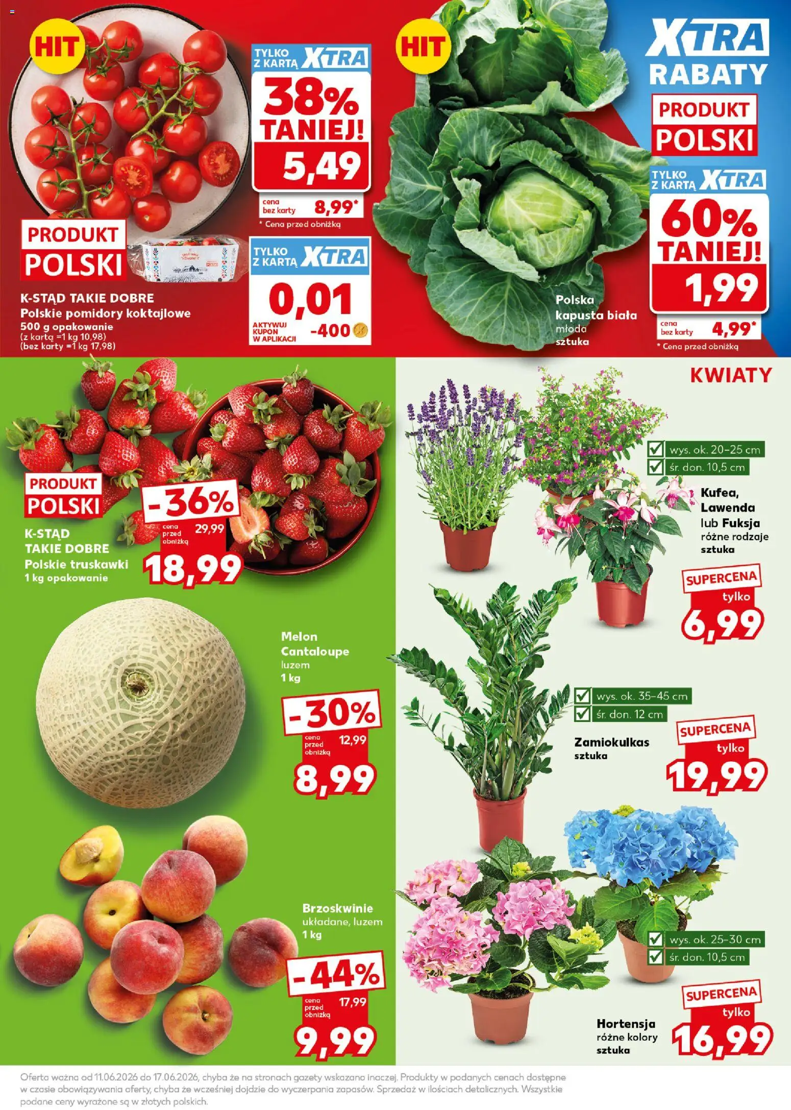 Kaufland Polsko leták - Mocny start od 15.06.2026 | Strana: 7 | Produkty: Kapusta, Karty