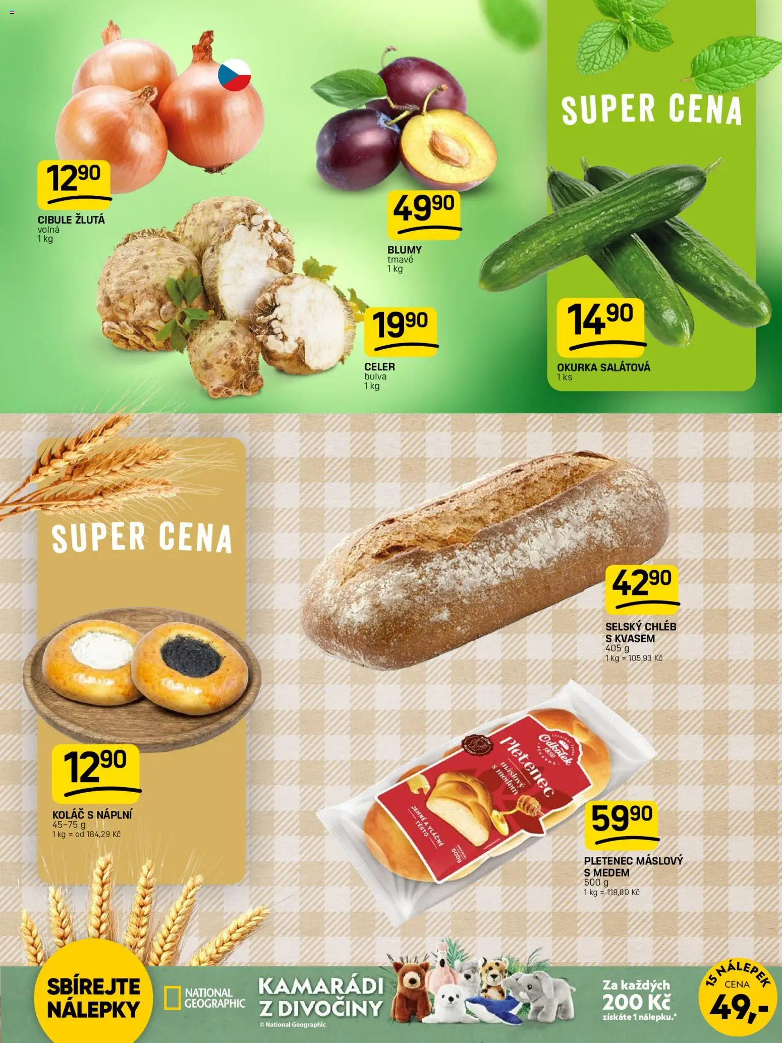 Flop leták od 30.09.2026 | Strana: 3 | Produkty: Koláč, Okurka salátová, Celer, Okurka