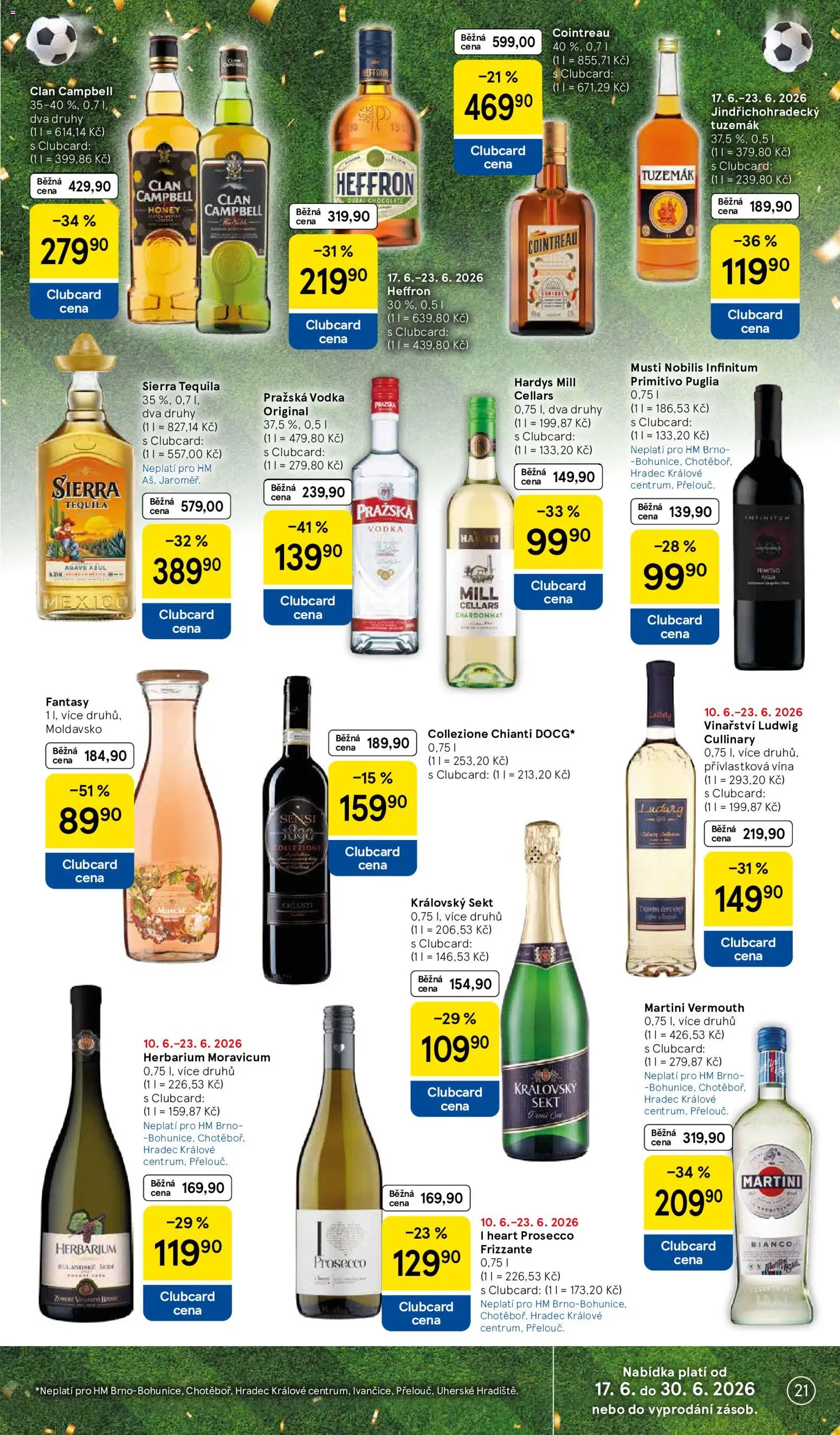 Tesco leták - Hypermarket od 17.06.2026 | Strana: 21 | Produkty: Cointreau, Frizzante, Primitivo, Prosecco Frizzante