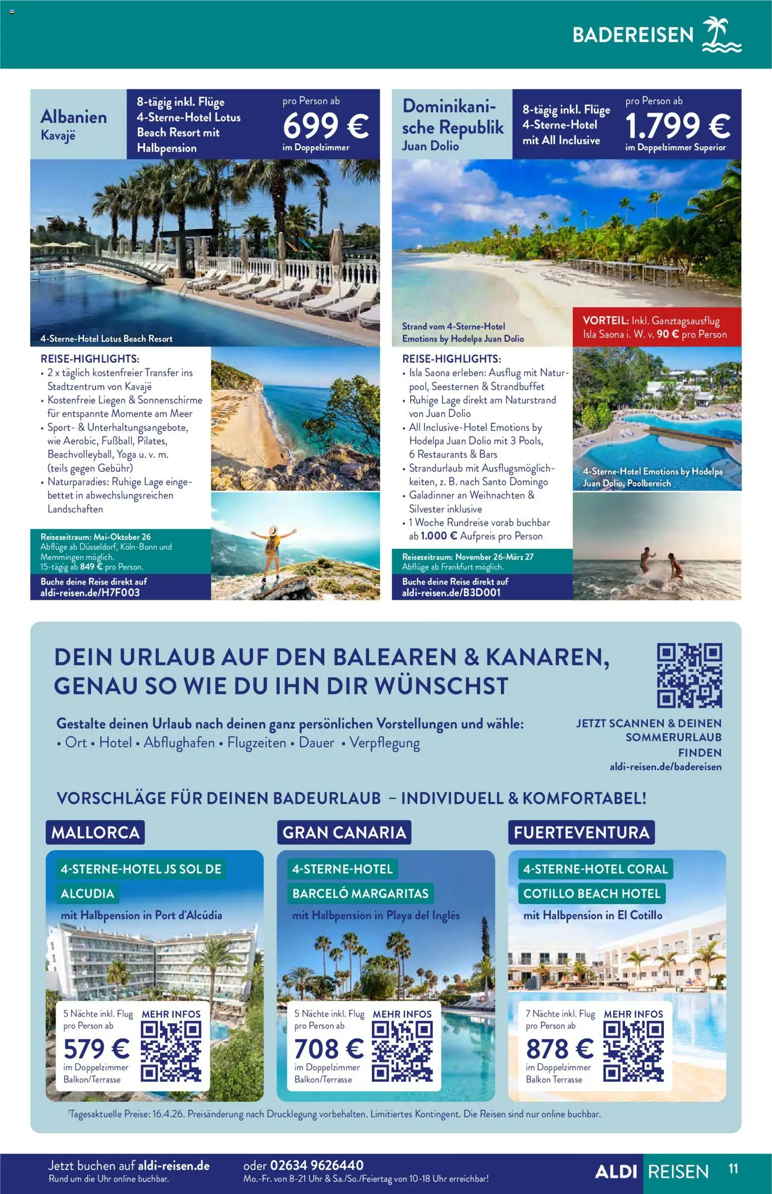 Aldi Reisen Prospekt 	 – gültig ab 01.05.2026 | Seite: 11 | Produkte: Coral, Uhr