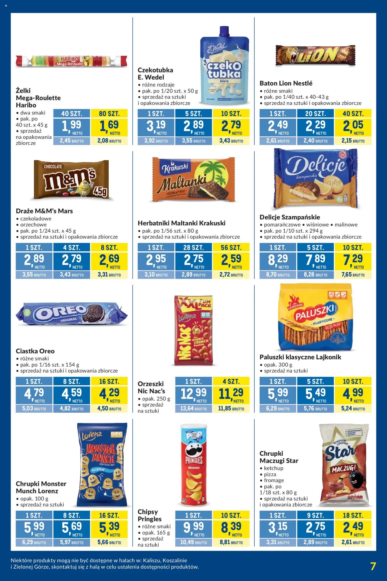 Makro gazetka - Kupujesz więcej płacisz mniej od 01.09.2026 | Strona: 7 | Produkty: Chrupki, M&M's, Paluszki, Żelki