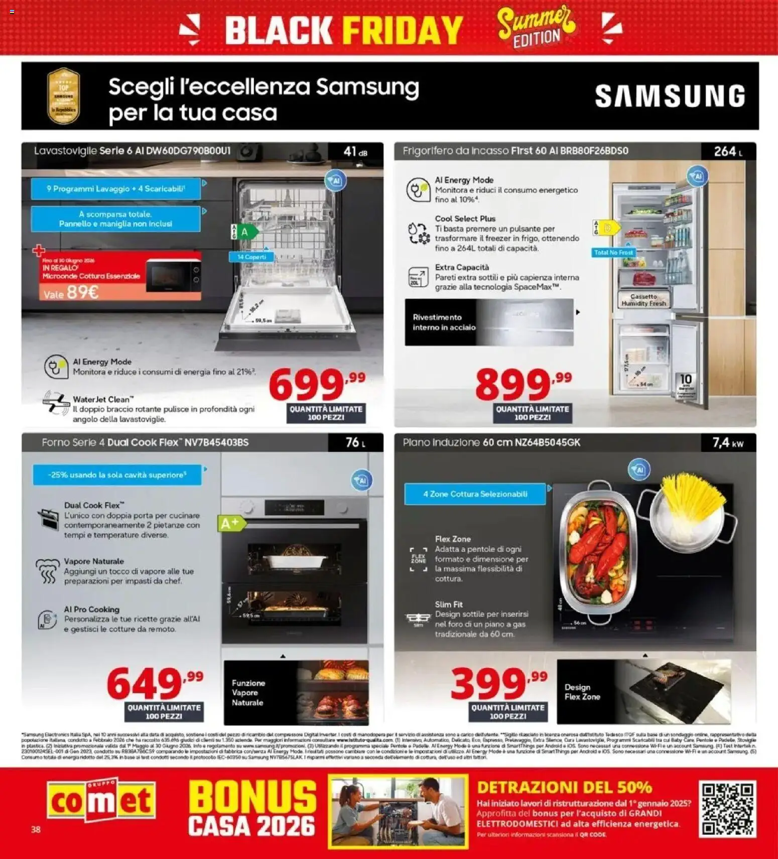 Nuovo Comet - Summer Black Friday da Comet! dal 04/06/2026 > offerte anteprima 🛍️ | Pagina: 38 | Prodotti: Microonde, Data, Frigorifero, Samsung