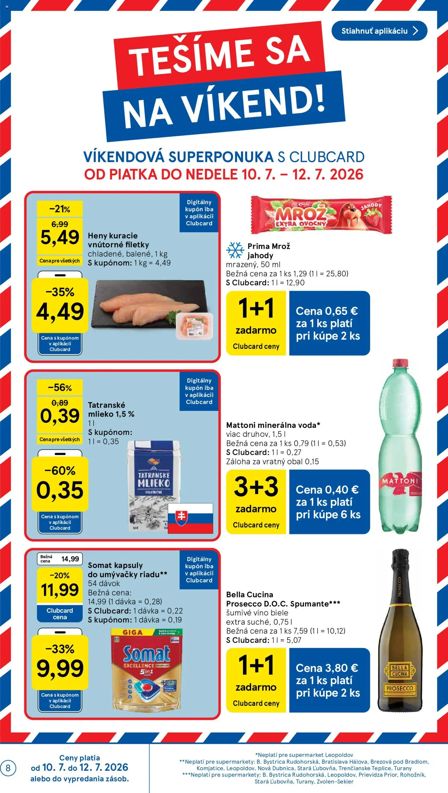 Nové Tesco akcie – leták je platný od 08.07.2026 | Strana: 8