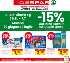 Anteprima del volantino Despar volantino Appiano valido a partire dal 25/06/2026